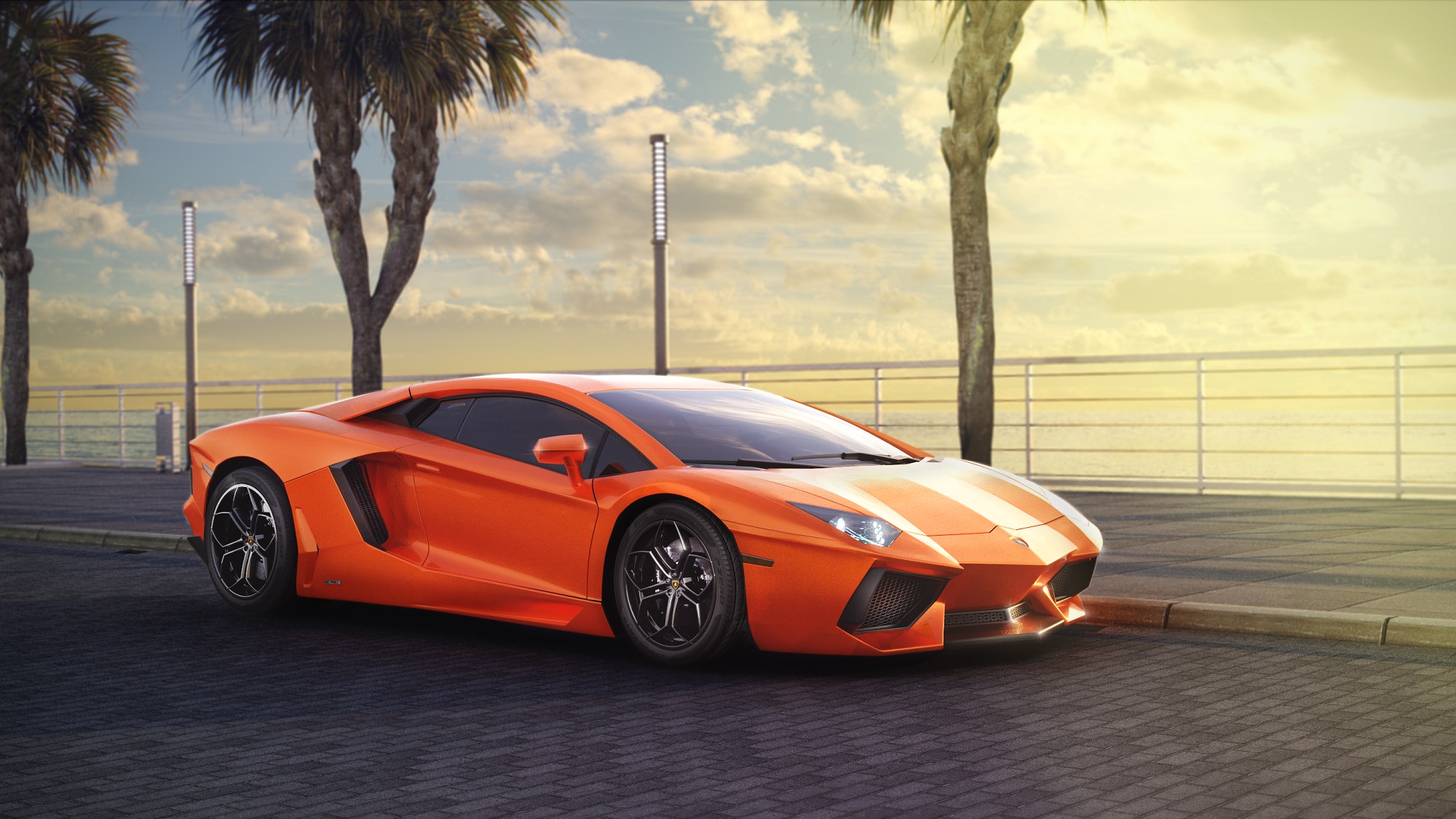 Lamborghini Aventador lp700 Orange