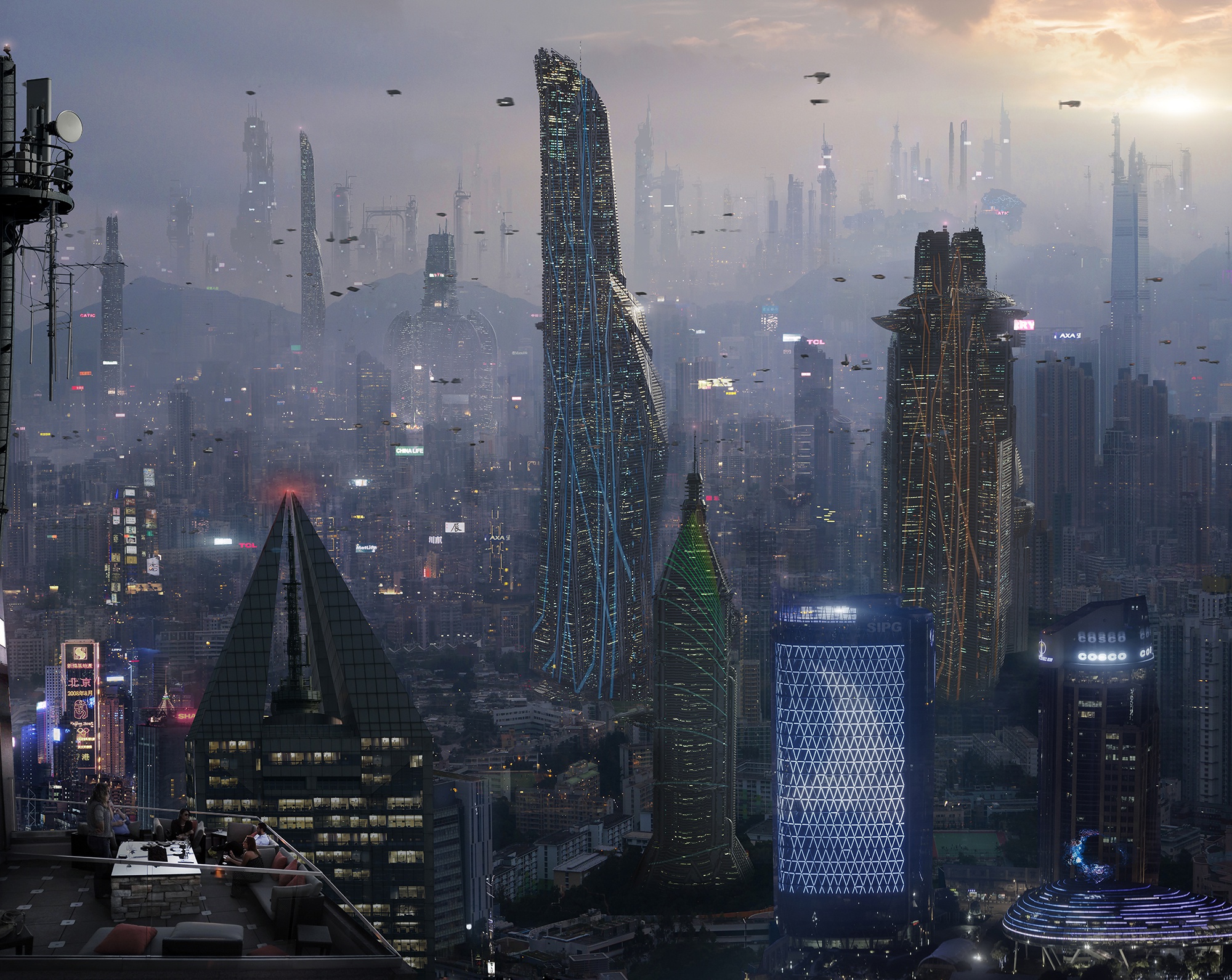 Future town. Экуменополис Корусант. Cyberpunk City небоскребы. Экуменополис 2100. Корусант Дубай.