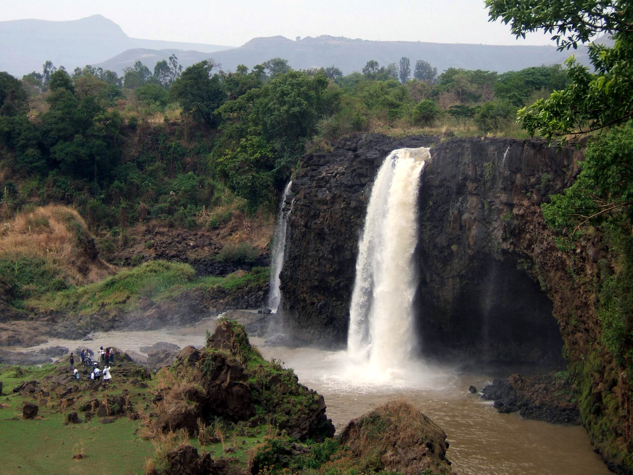 Ethiopia country. Водопад тис Ысат.