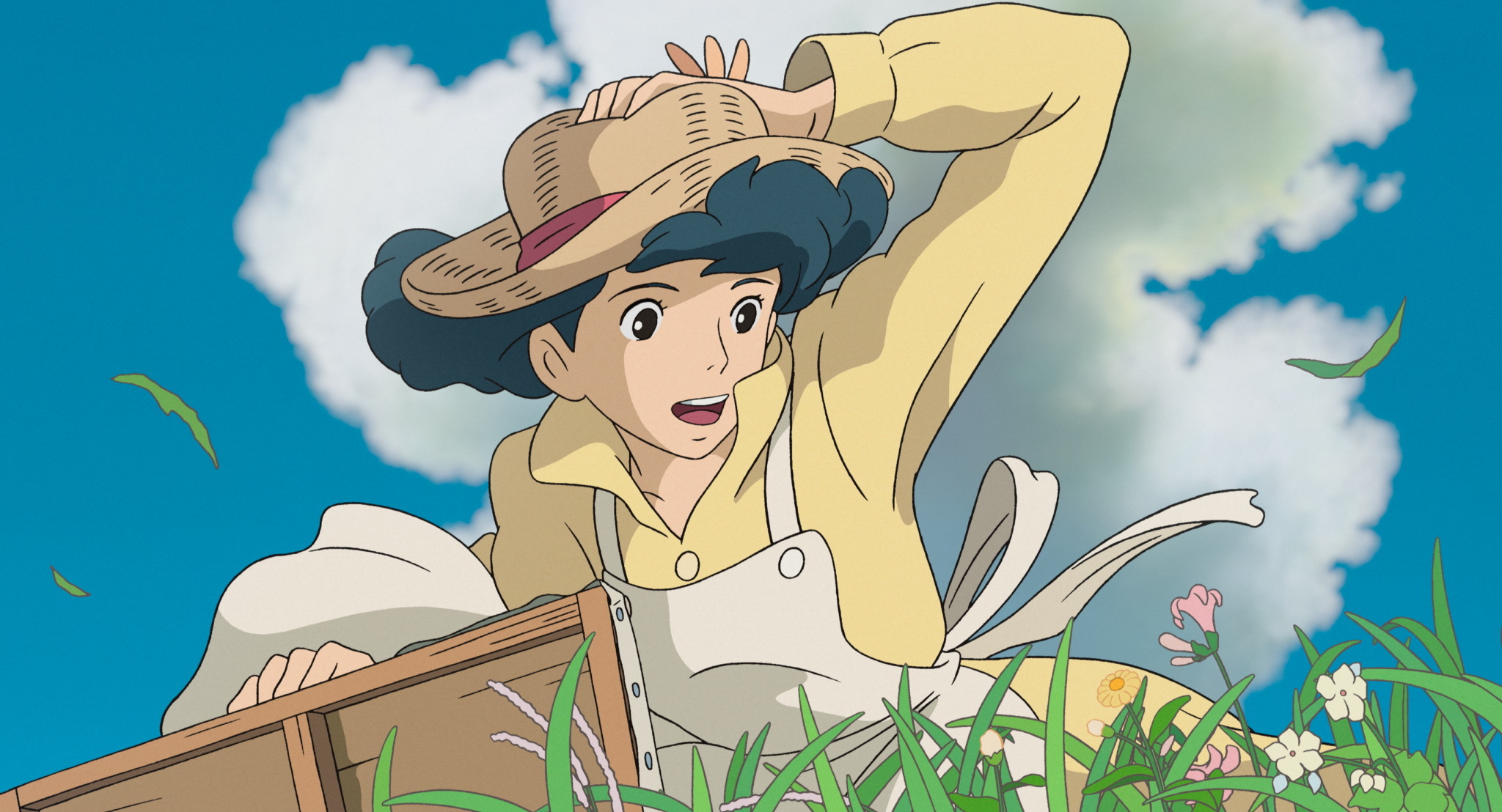 Обои Хаяо Миядзаки, Ghibli, Наоко Сатоми, Ветер крепчает на телефон и  рабочий стол, раздел прочее, разрешение 2048x1108 - скачать