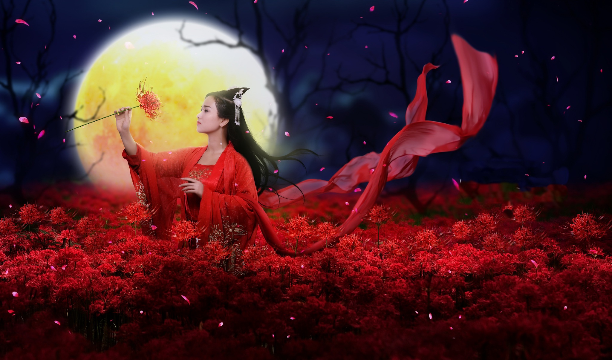 Чудесны лунные мартовские ночи впр 5. Дамара богиня. Цветы фэнтези. Девушка-цветок фэнтези. Девушка-Луна.