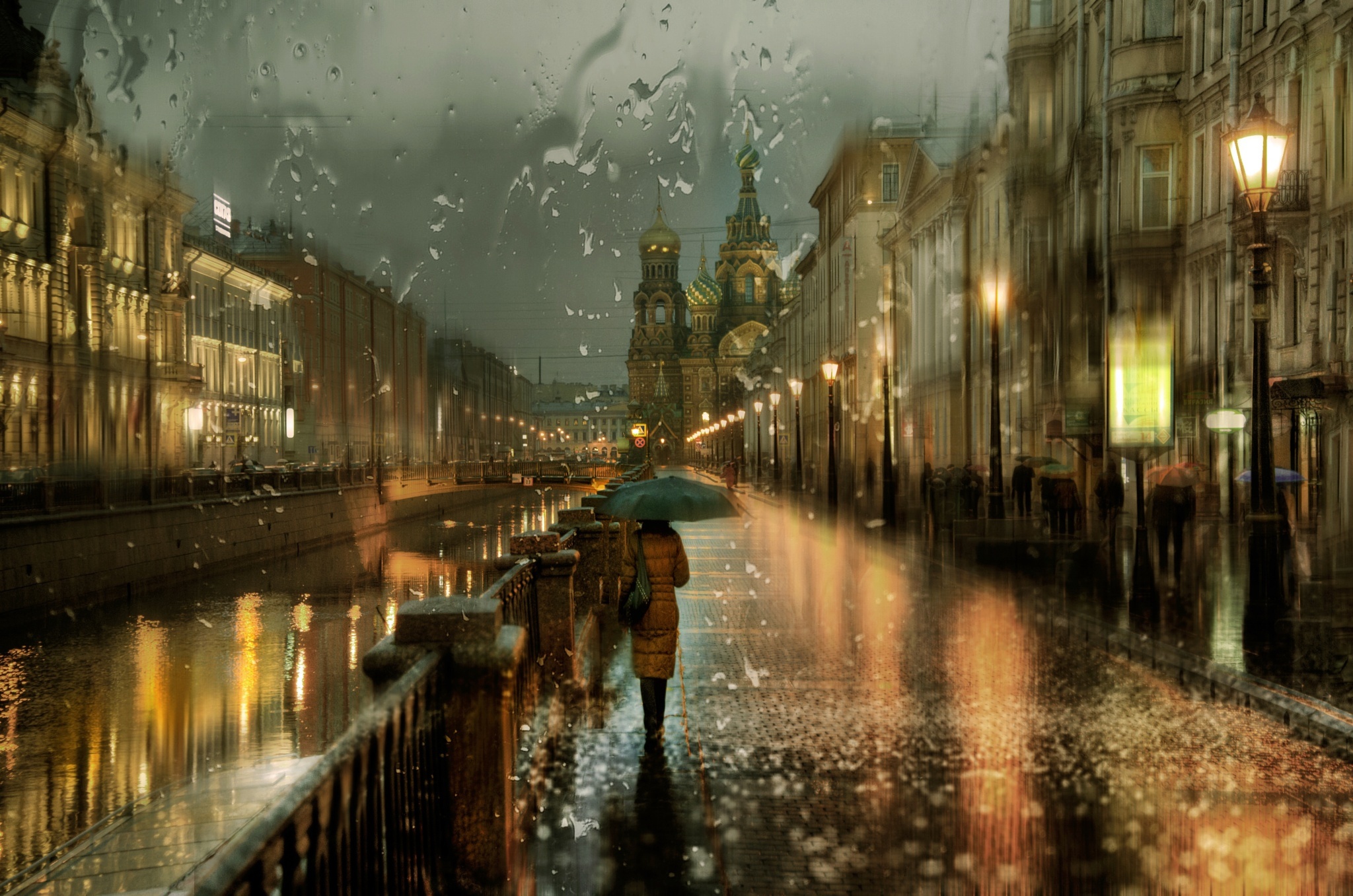 санкт петербург и дождь