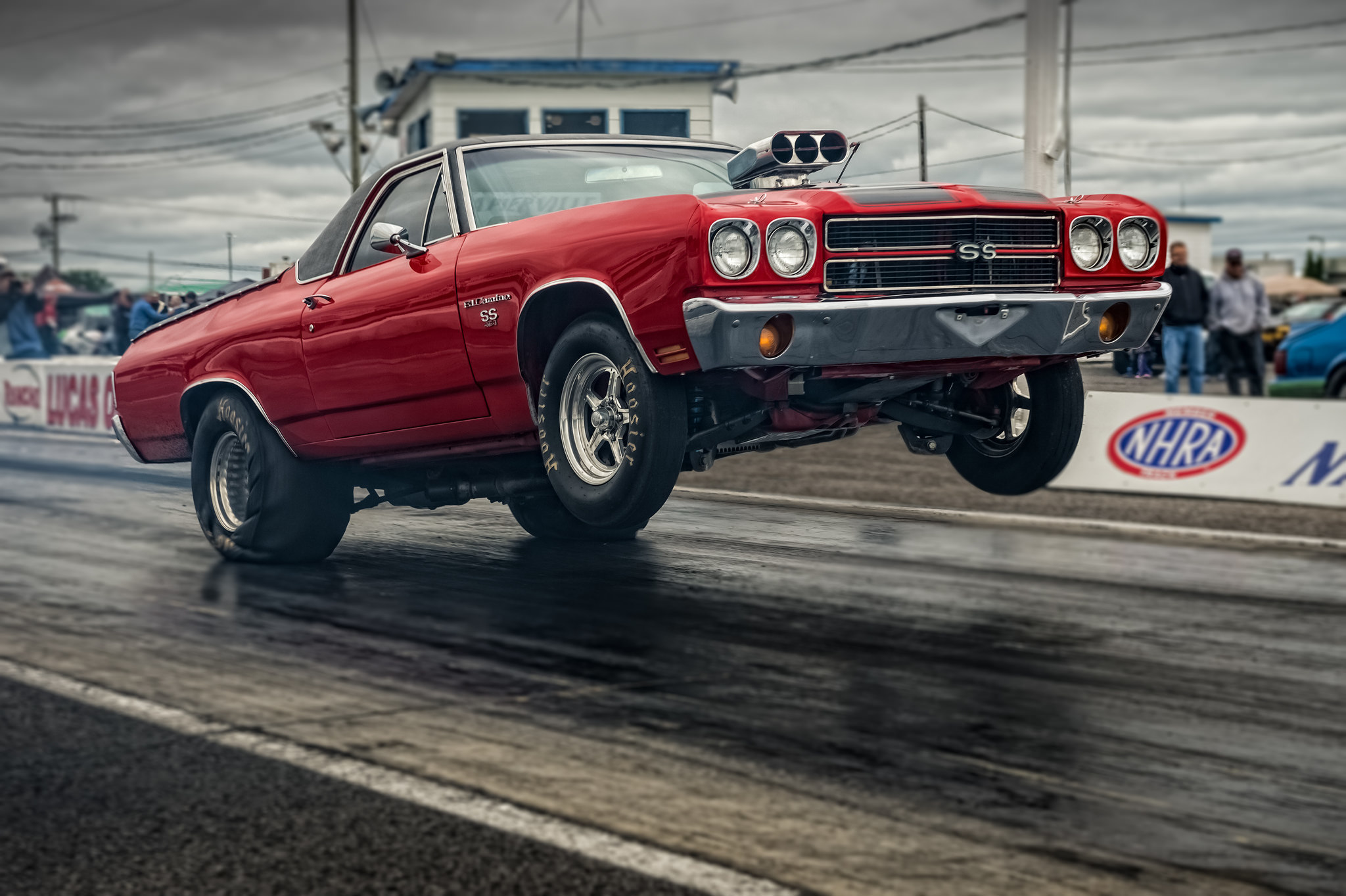 Обои гонка, Chevrolet, мускул кар, Muscle car, El Camino, drag racing на  телефон и рабочий стол, раздел chevrolet, разрешение 2048x1363 - скачать