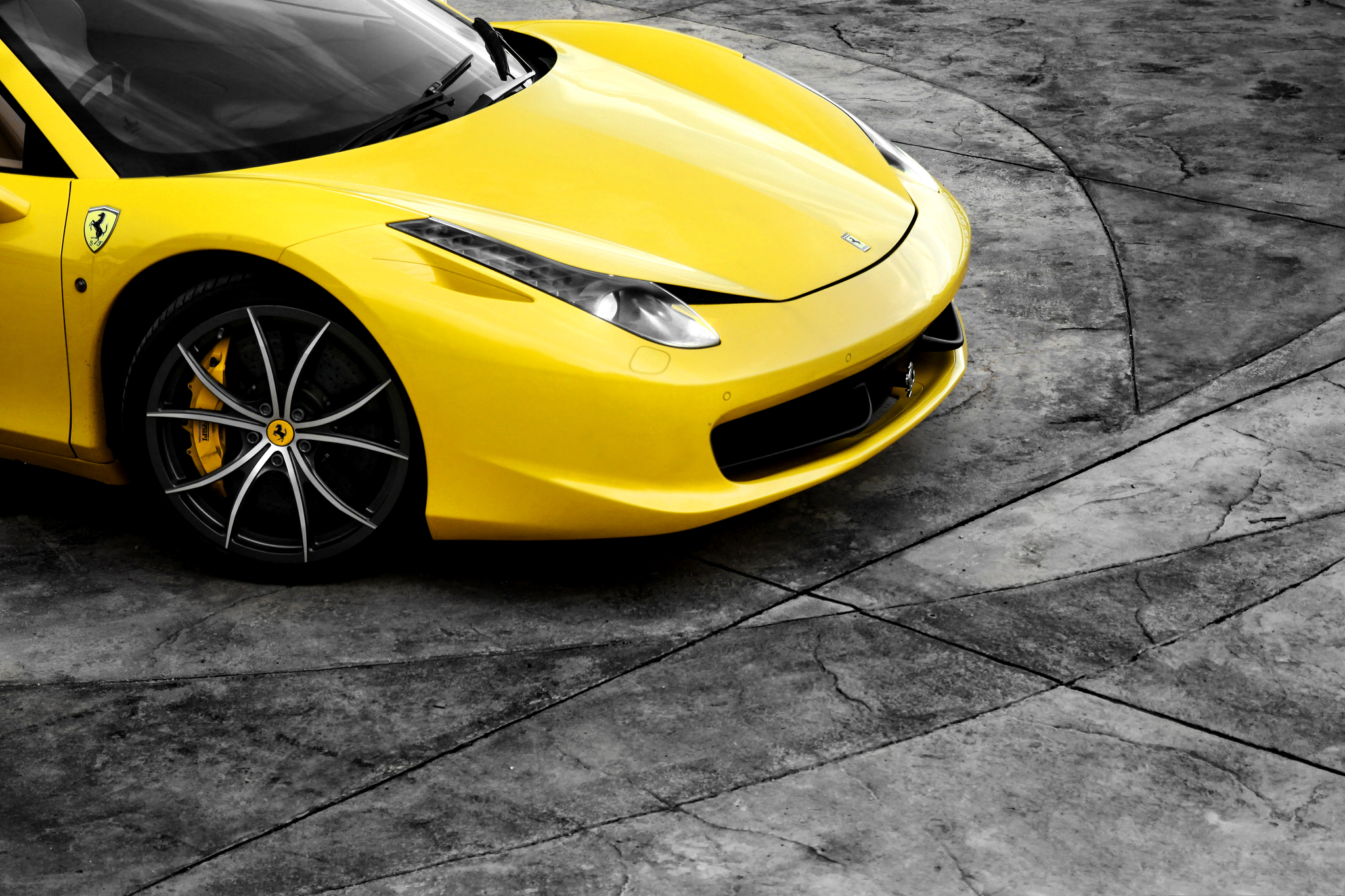  Ferrari   458 yellow  Italia        ferrari  2048x1365 - 