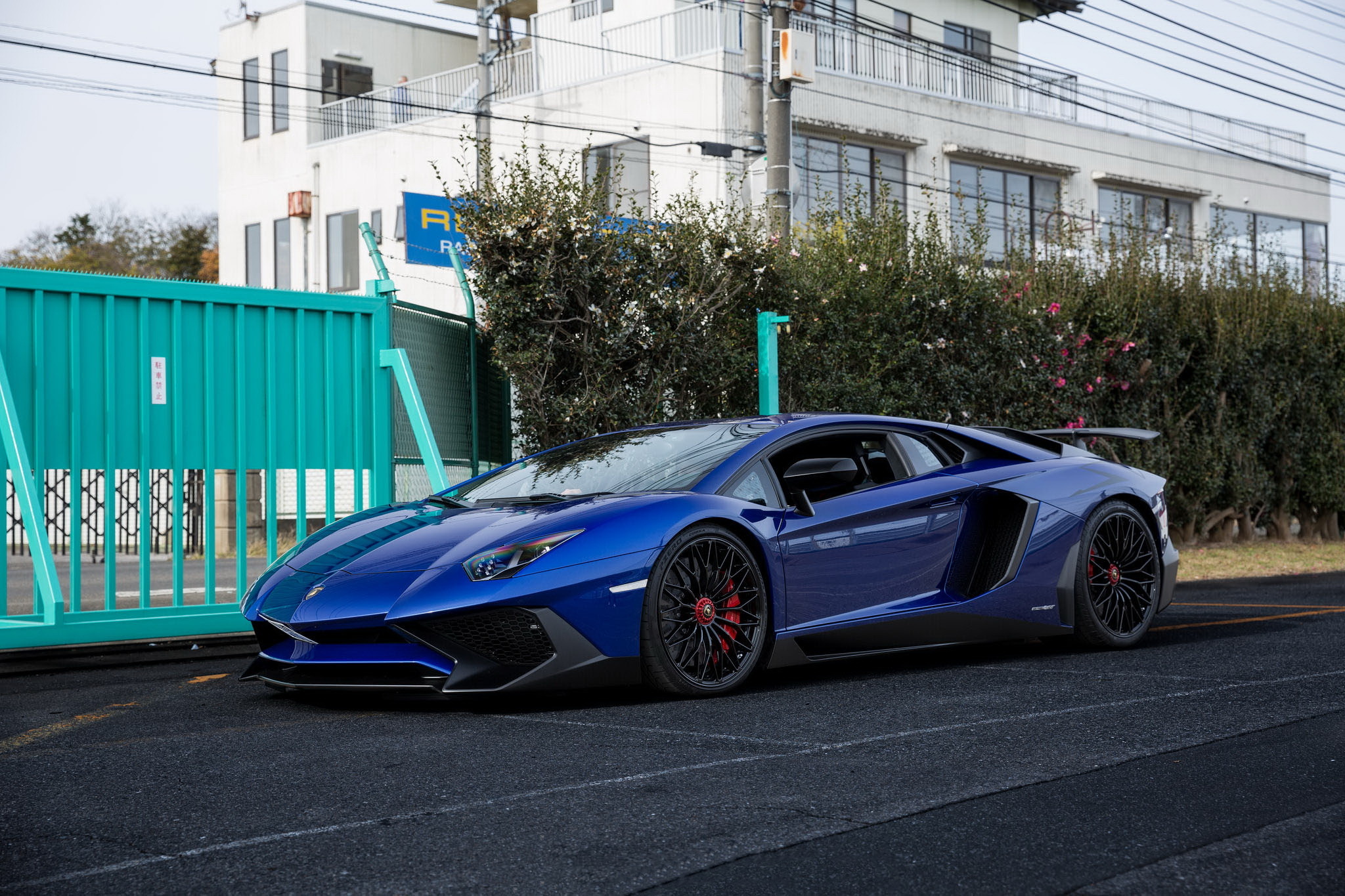 Lamborghini Aventador Blue 4k