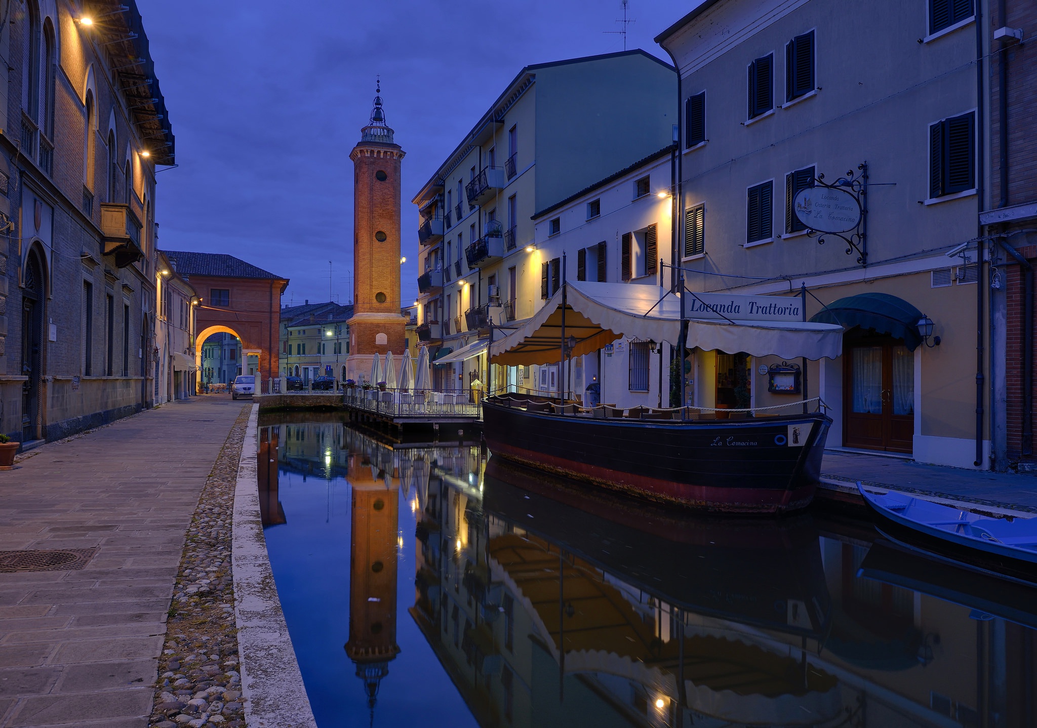 Романья. Emilia-Romagna Италия. Комаккьо Италия.