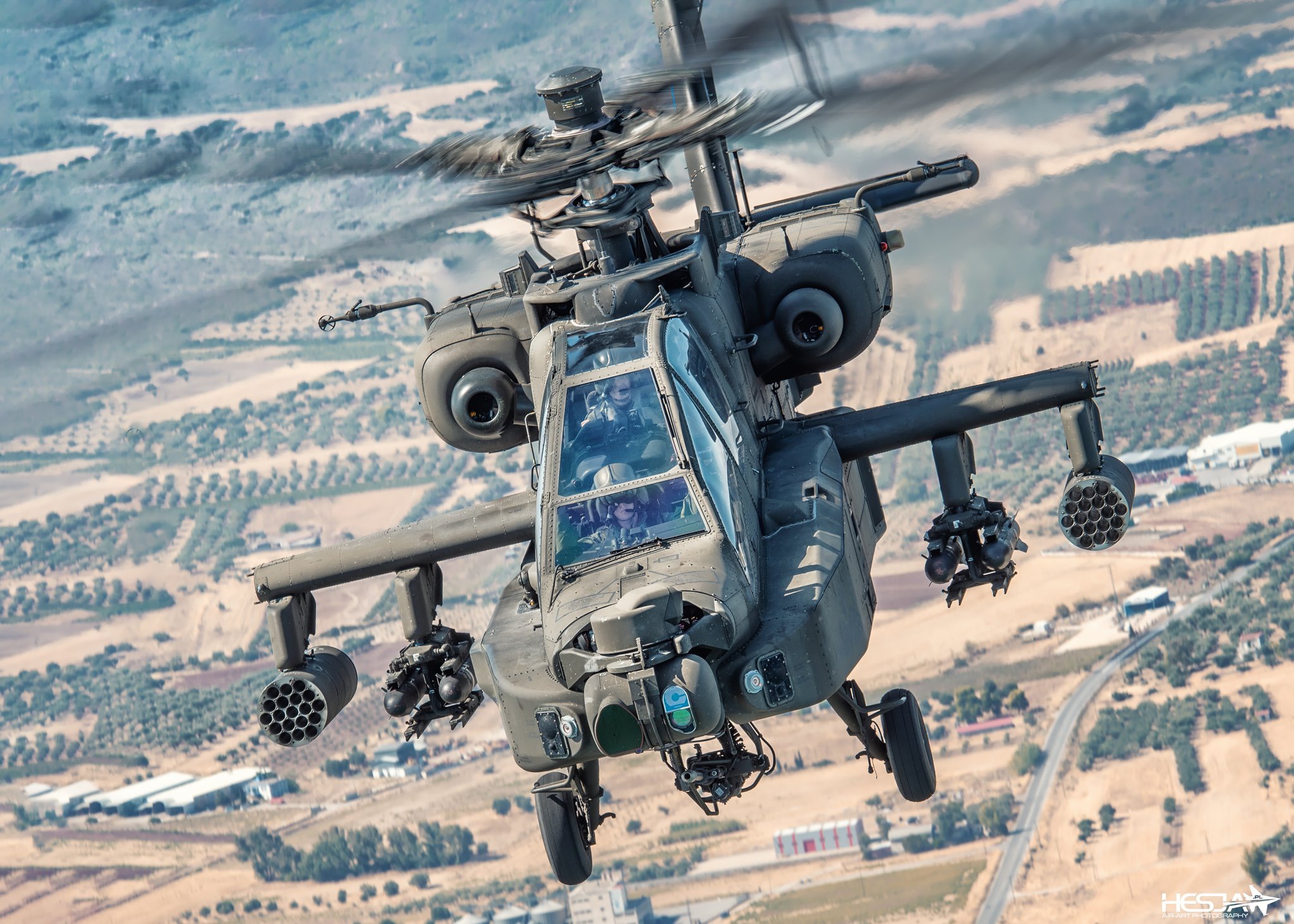 Обои Apache, AH-64 Apache, Пилот, Шасси, Ударный вертолёт, Кокпит, ПТРК,  HESJA Air-Art Photography на телефон и рабочий стол, раздел авиация,  разрешение 2048x1463 - скачать