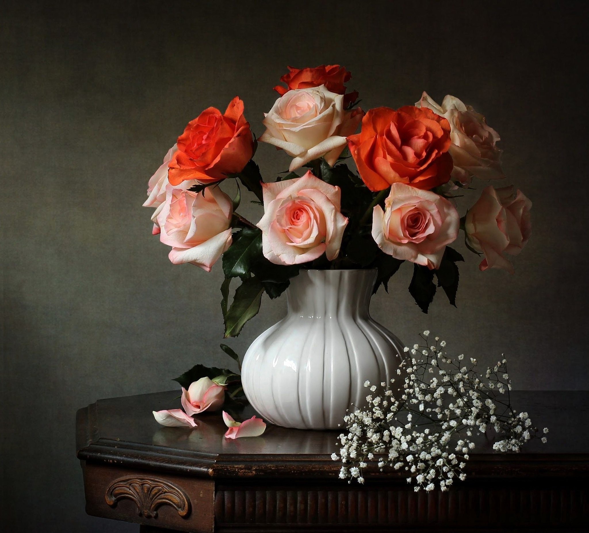 Фотонатюрморты с розами