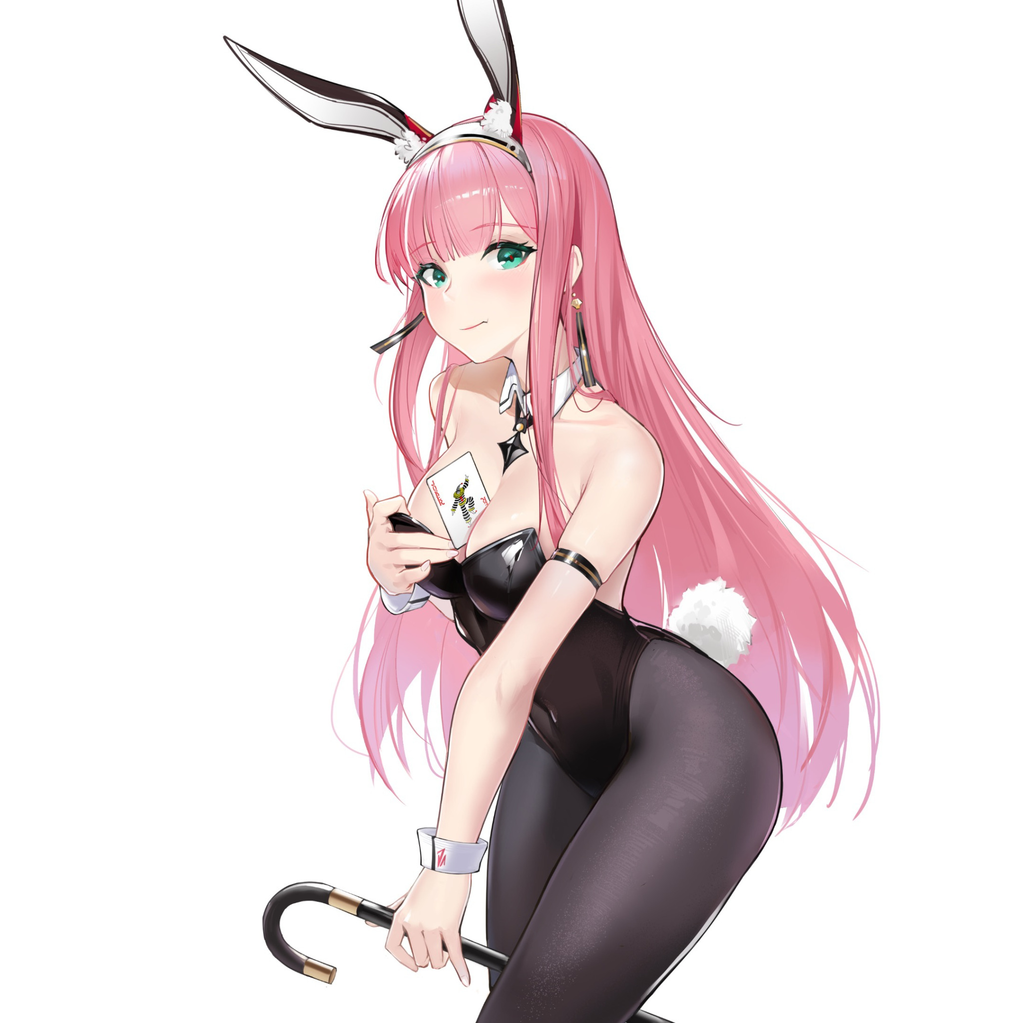 Скачать обои girl, hot, sexy, pink hair, anime, pretty, bunny girl, usagi,  раздел сэйнэн в разрешении 2048x2048