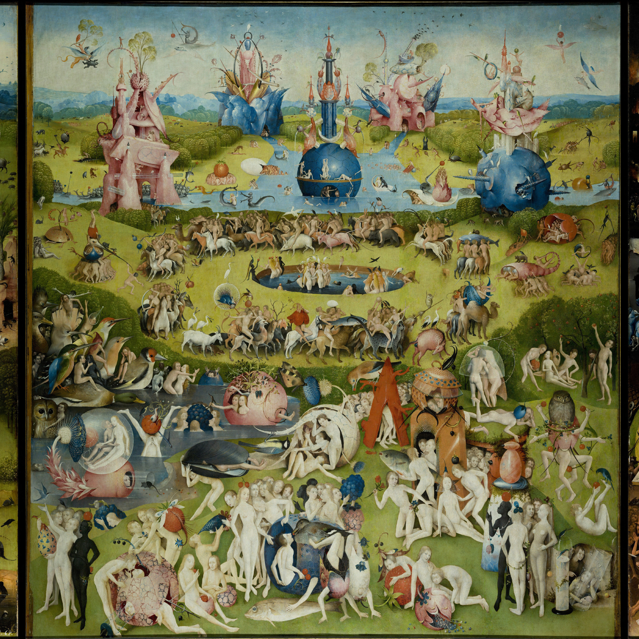 Боско картины. Картина сад земных наслаждений Босх 1510.