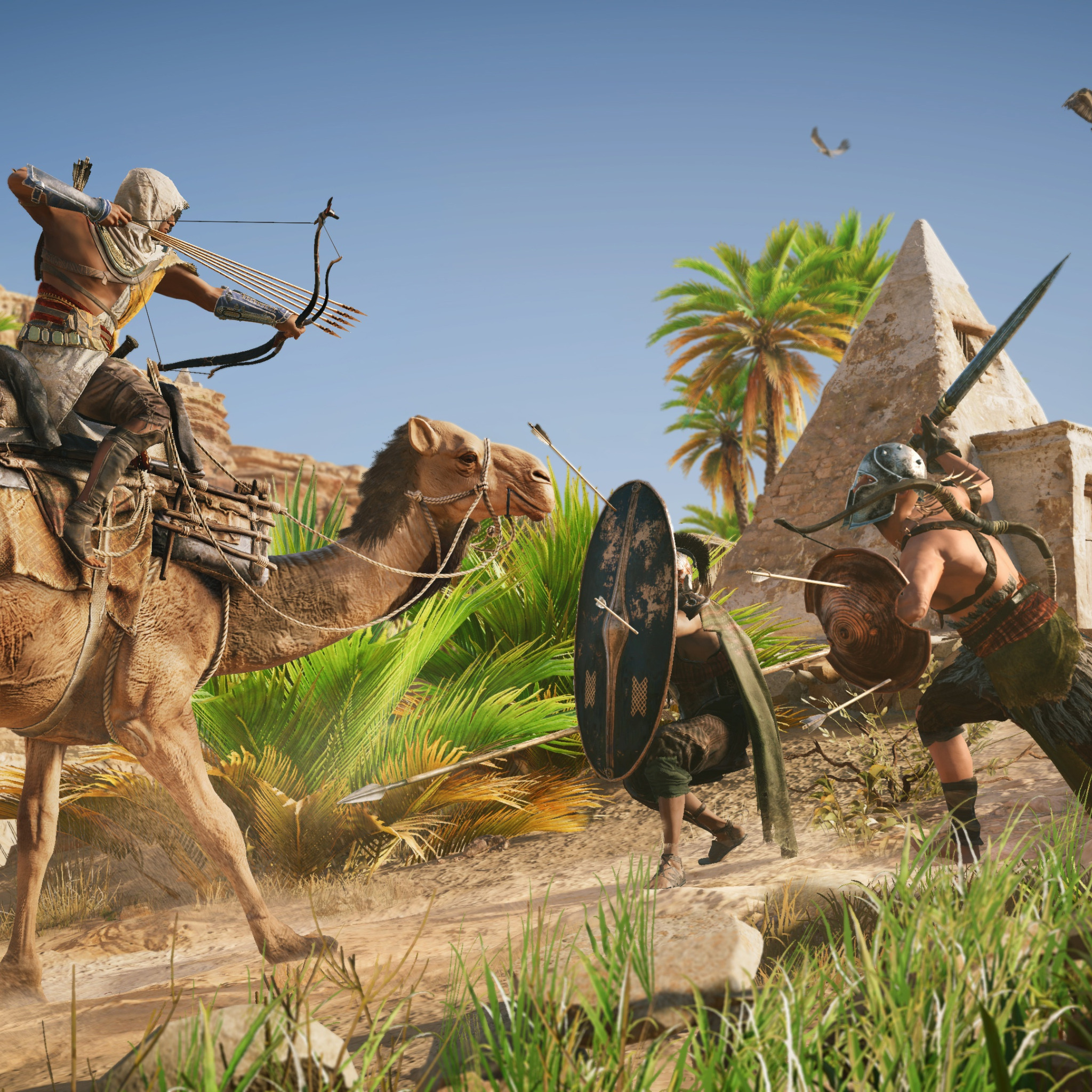 Ancient explorers. Assassin's Creed Origins Wallpaper.