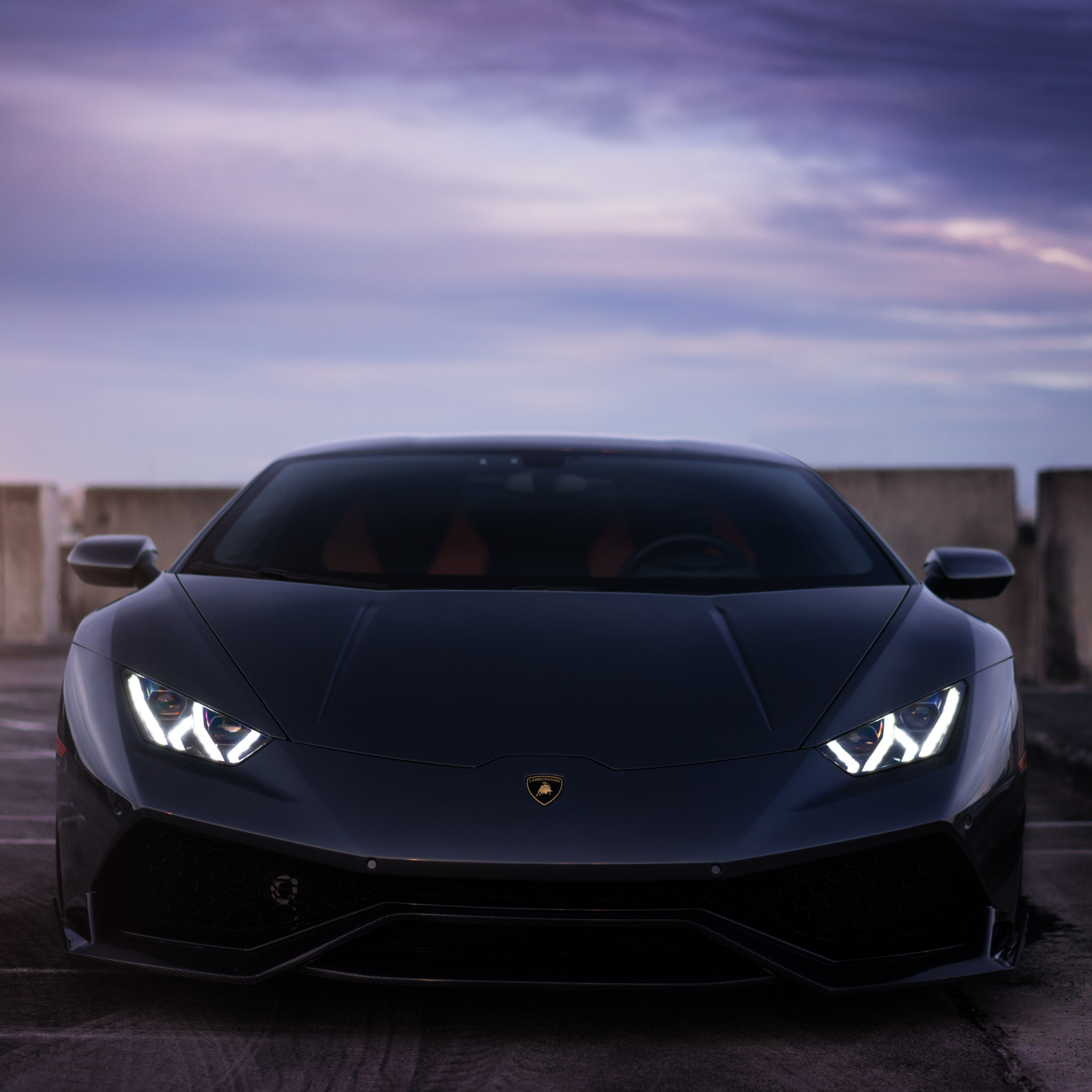 Lamborghini Huracan 2014 черная сзади