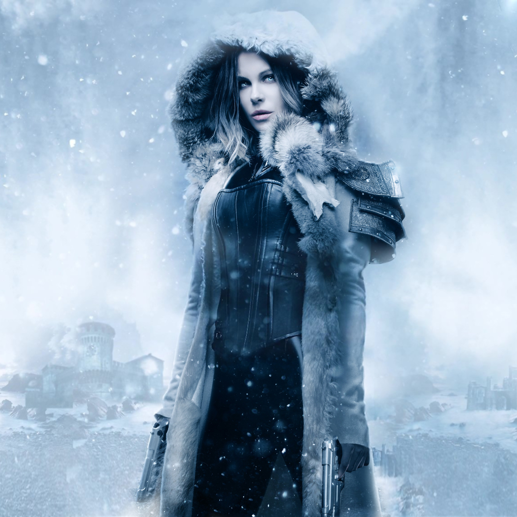 Скачать обои Kate Beckinsale, Кейт Бекинсейл, Selene, Underworld: Blood  Wars, Другой Мир: Войны Крови, раздел фильмы в разрешении 2048x2048