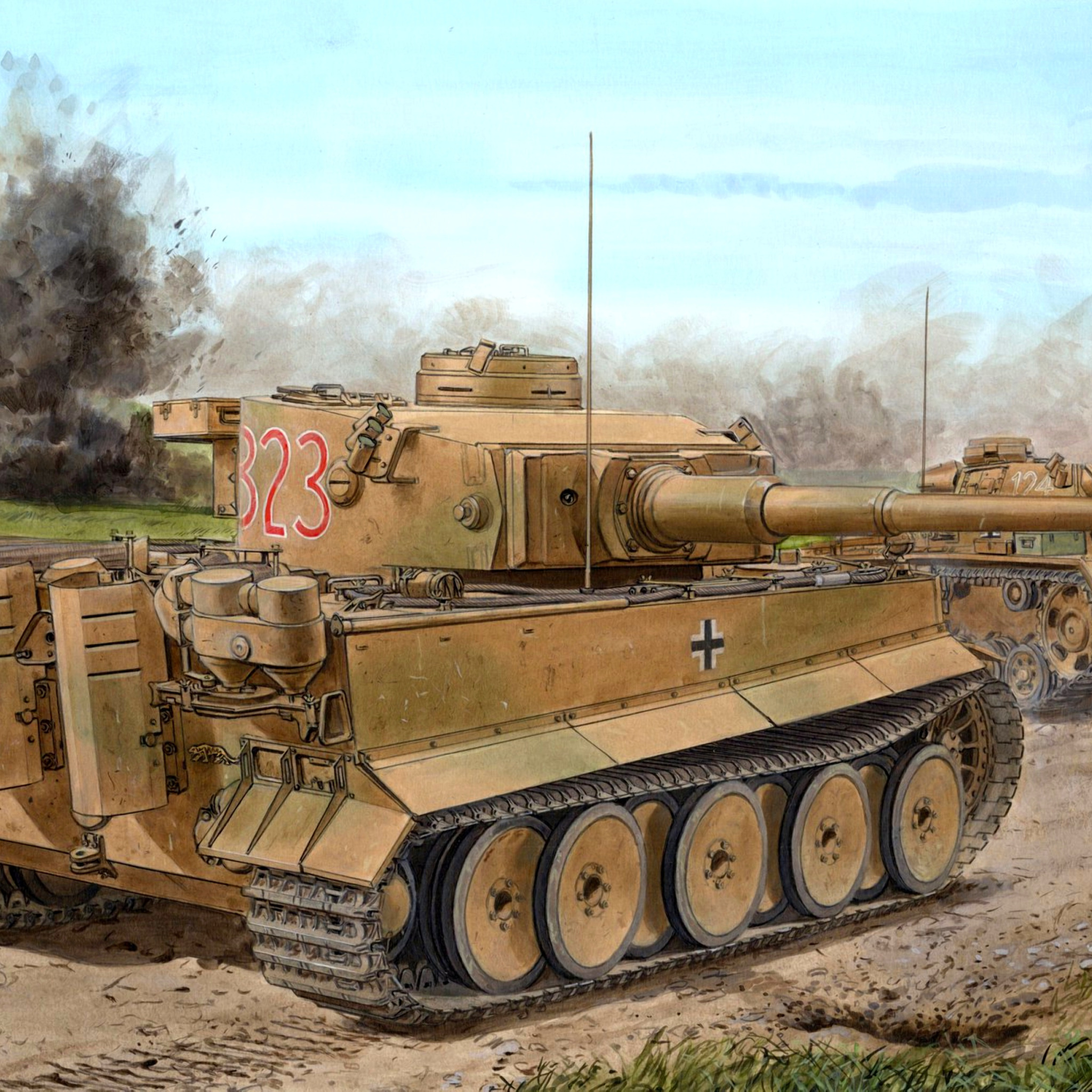 Тигр vi. Panzerkampfwagen vi Ausf. H1, «тигр». PZ 6 Tiger. Т-6 тигр. PZ 6 Ausf h1.