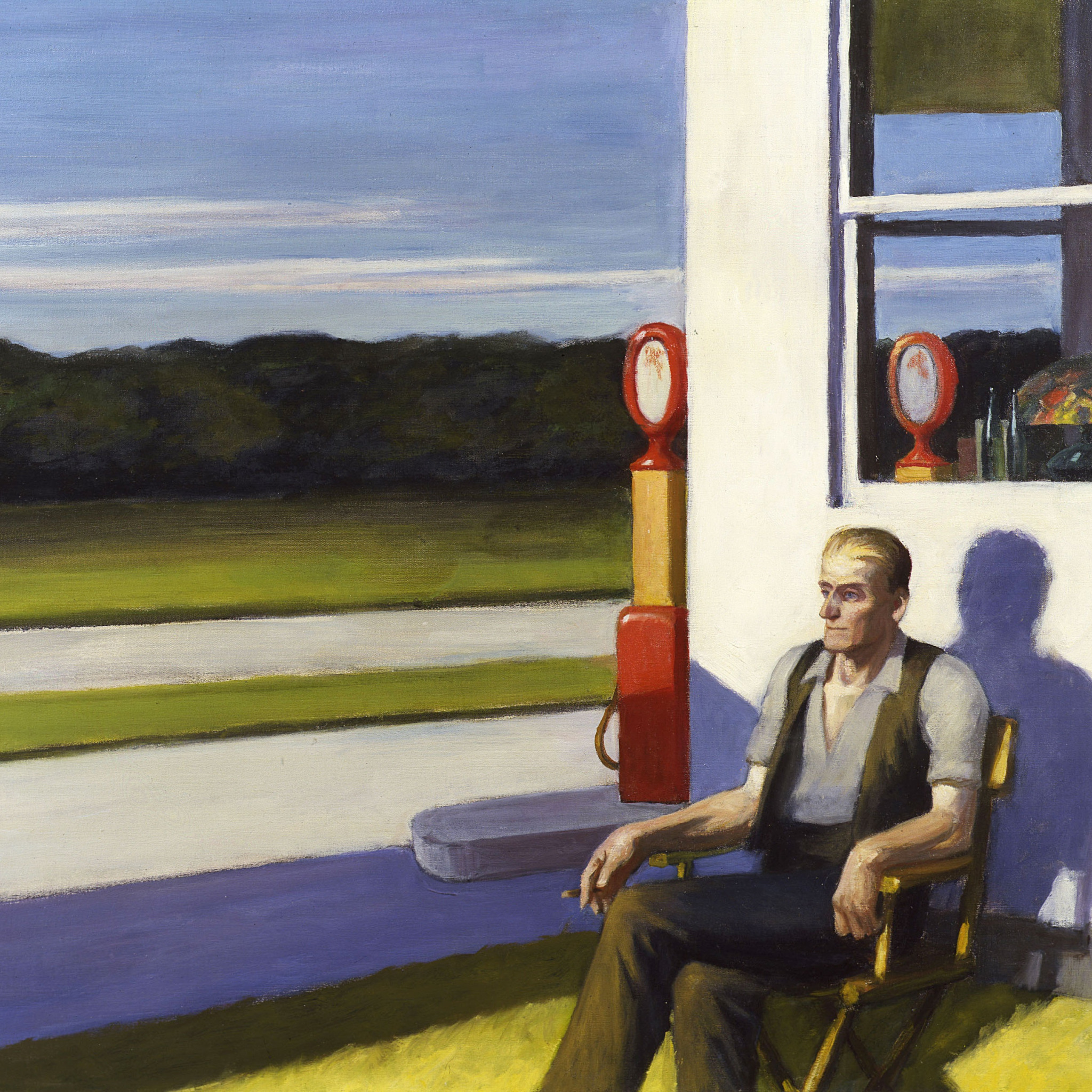 Hopper demo. Edward Hopper, "four Lane Road" (1956).