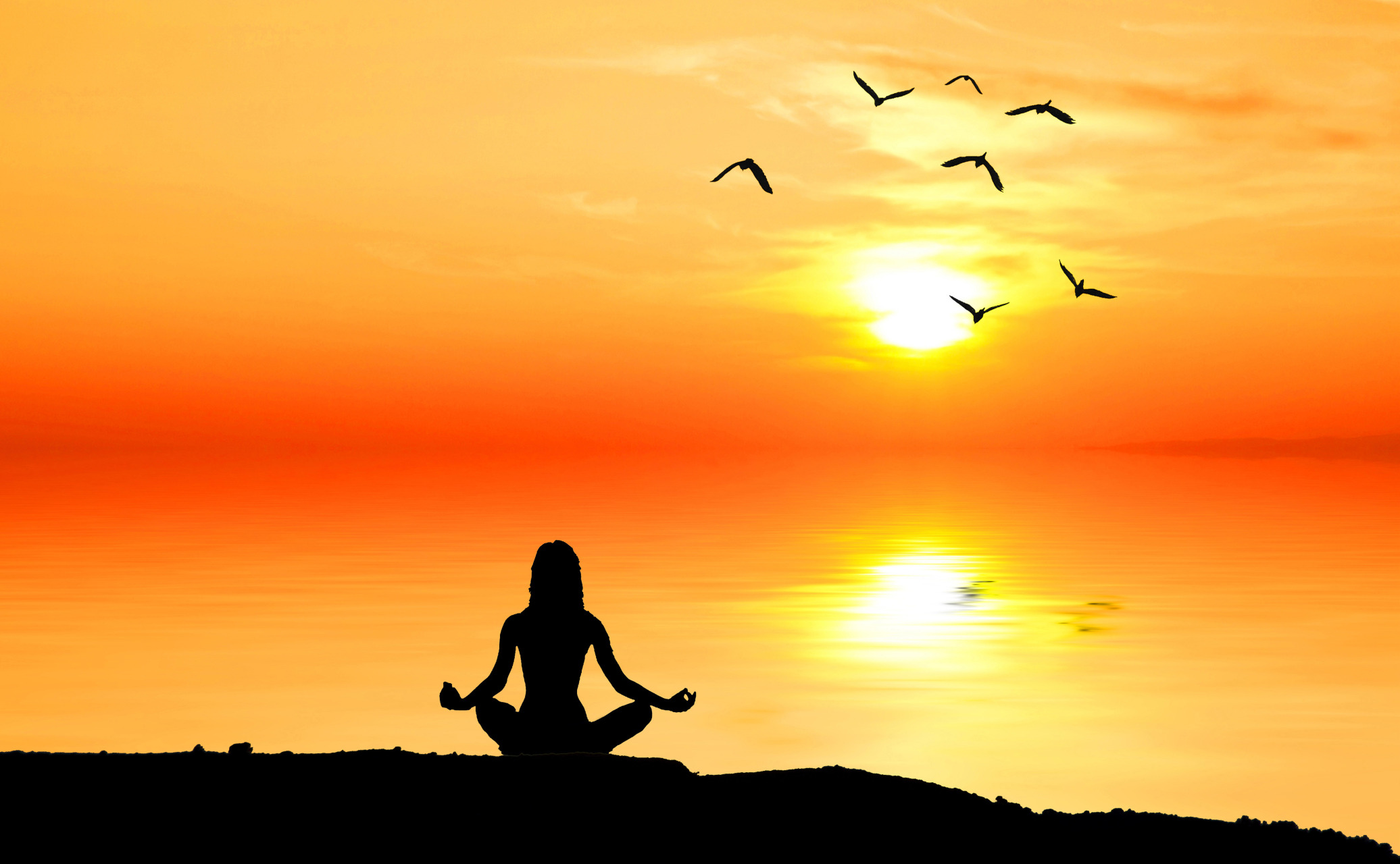 Медитация радости. Медитирующий на закате. Медитация на закате. Йога на закате. Медитация на Восходе солнца.