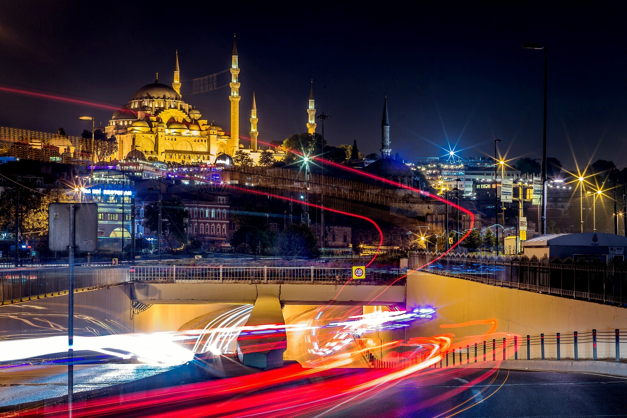 Ночной Стамбул Турция