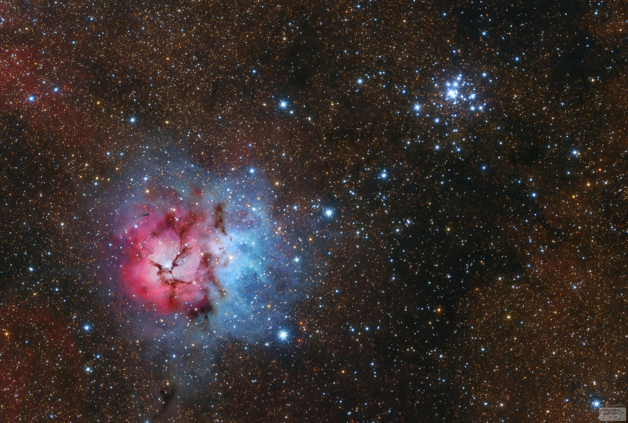 Звездный космос фото. M20 туманность. M20 и NGC 6514. Спиральная планетарная туманность (NGC 5189). Комета Мессье.