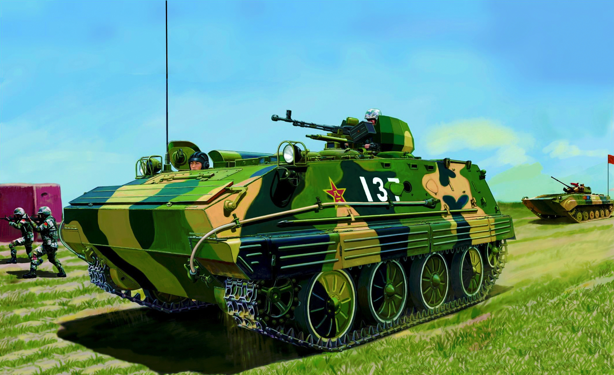 Тип 63. БТР YW-531. Type 63 APC. Type 63 БТР. YW 531.