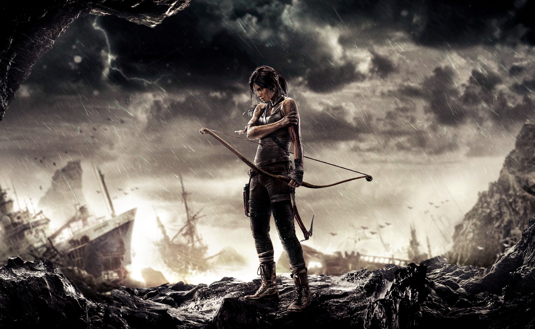 Tom ride. Томб Райдер 2013. Tomb Raider (игра, 2013). Томб Райдер 2013 они.