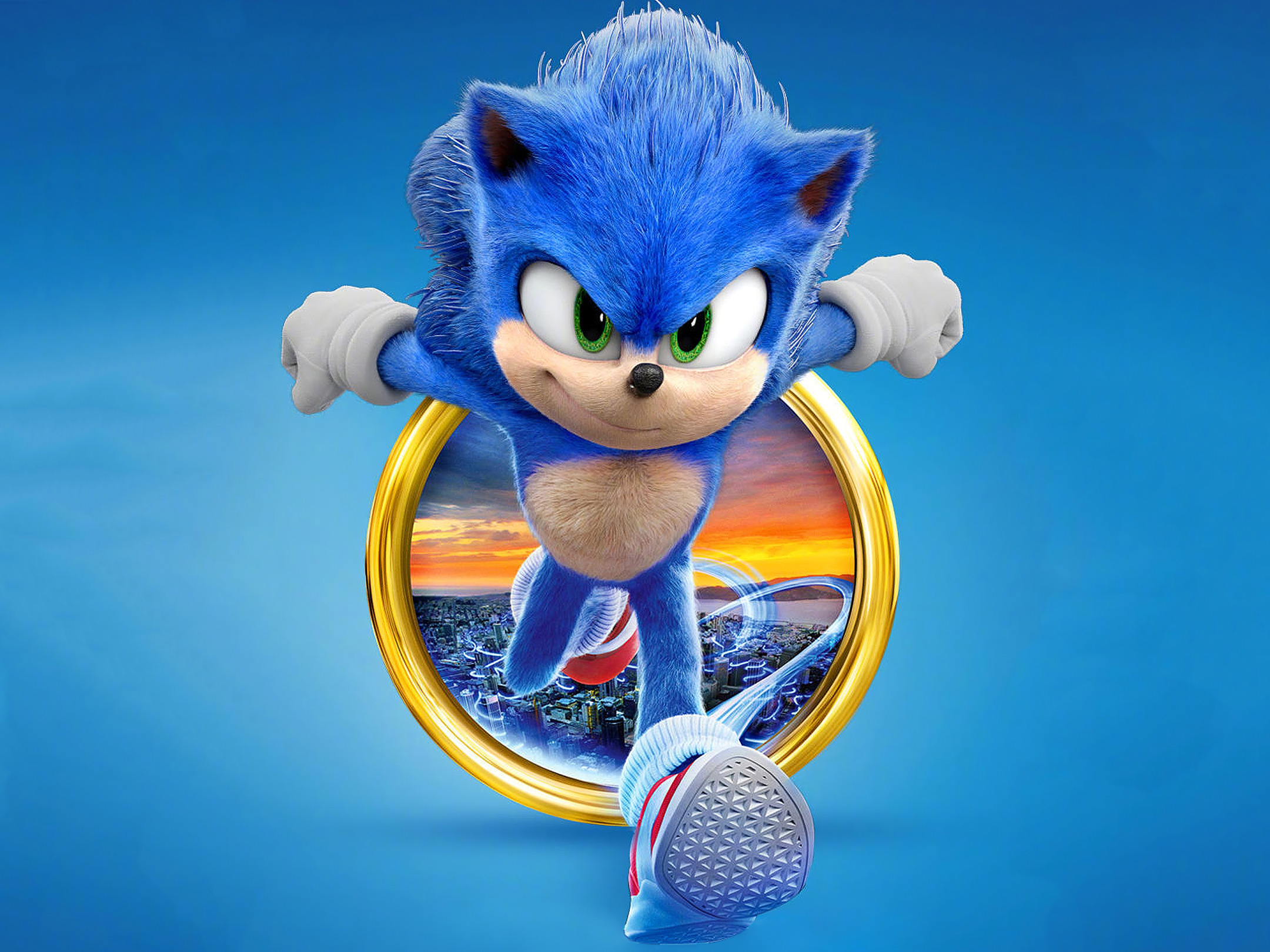 Скачать обои Соник, Sonic, 2020, The Hedgehog, Sonic The Hedgehog, раздел  фильмы в разрешении 2160x1620