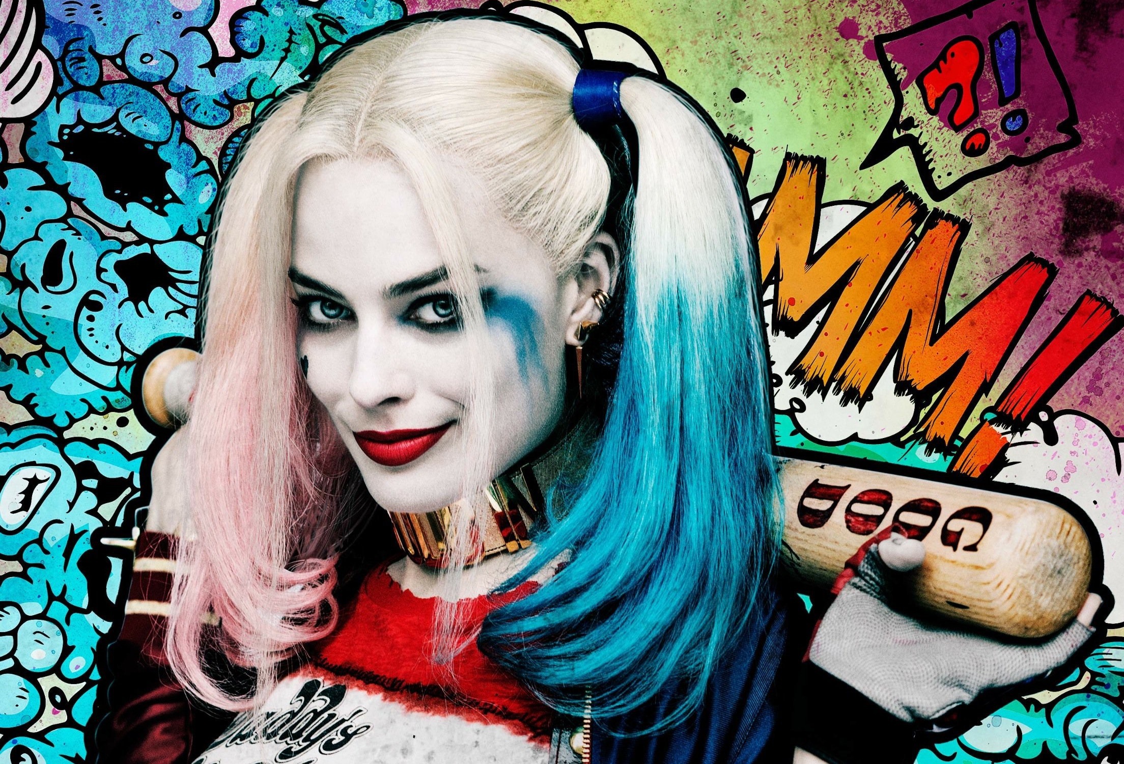 Обои Харли Квинн, DC Comics, Harley Quinn, Suicide Squad, Отряд Самоубийц  на телефон и рабочий стол, раздел фильмы, разрешение 2208x1500 - скачать