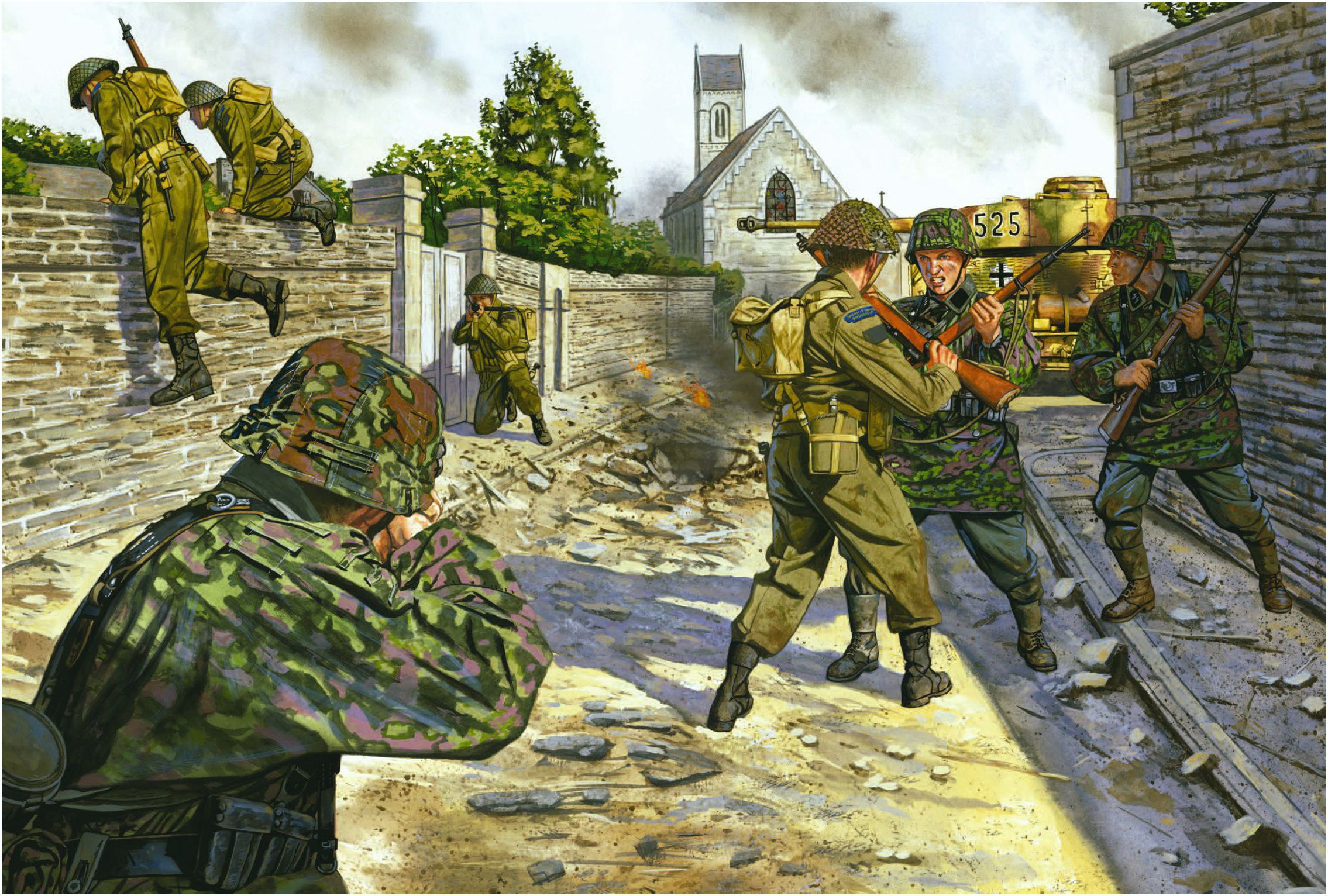 Вторая мировая нормандия. Немцы Нормандия 1944 арт. Фольксштурм солдаты ВМВ арт.