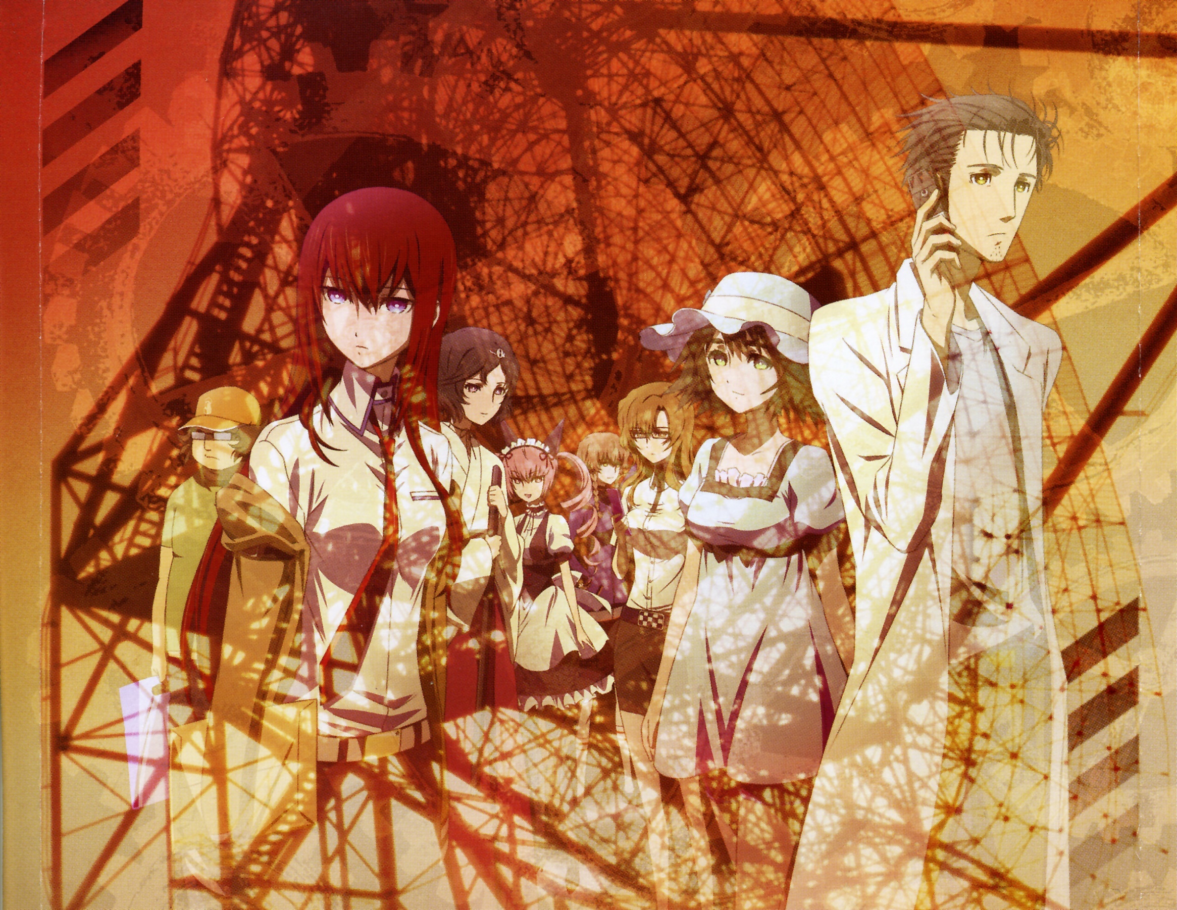 Обои шляпа, галстук, халат, Steins Gate, Kurisu Makise, учёный, Врата Штейна,  арматура на телефон и рабочий стол, раздел сёнэн, разрешение 2331x1802 -  скачать