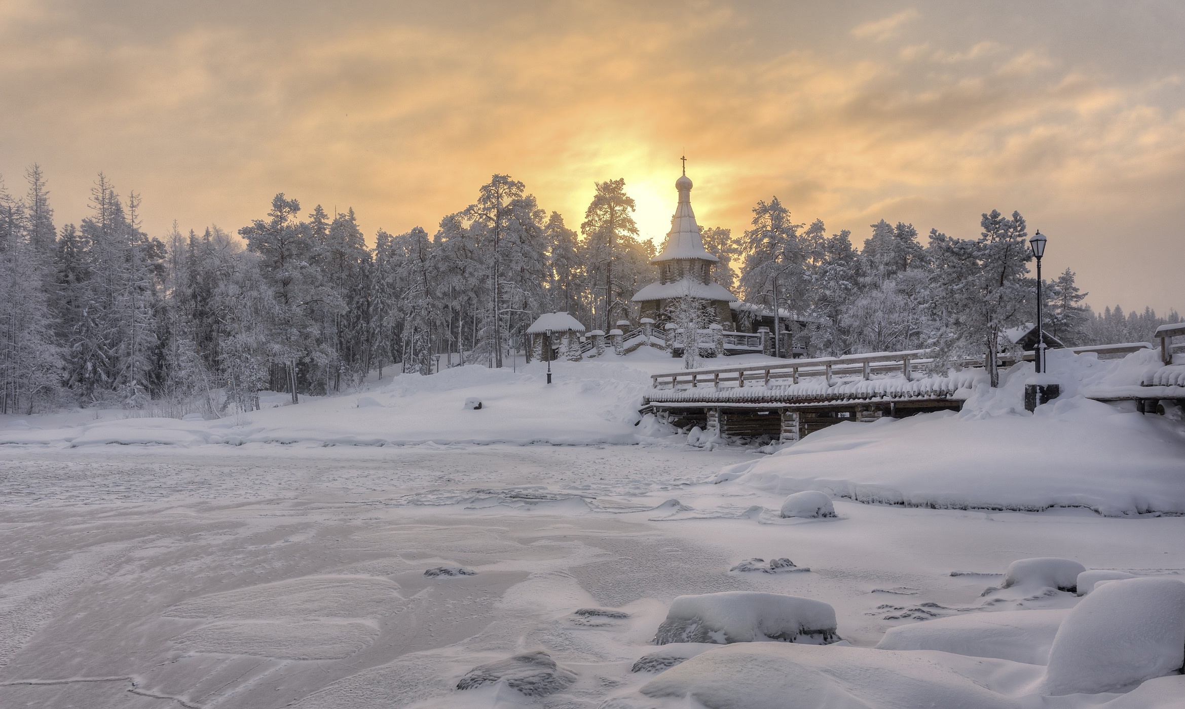 Зимний Карельский лес