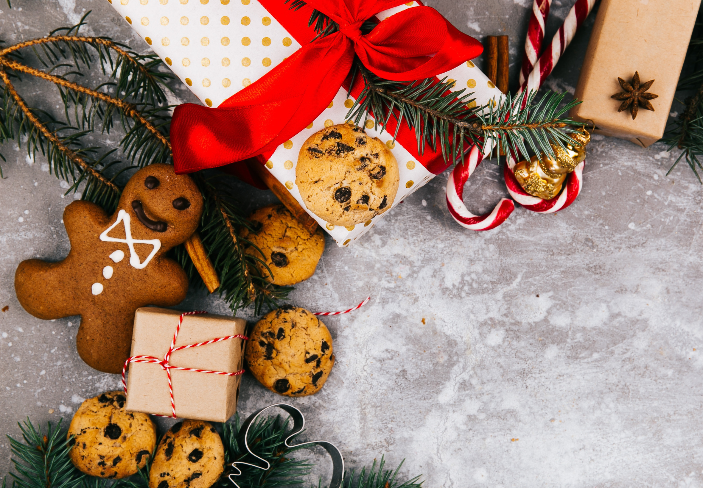 украшения, подарок, новый год, печенье, Рождество, Christmas, New Year, gift