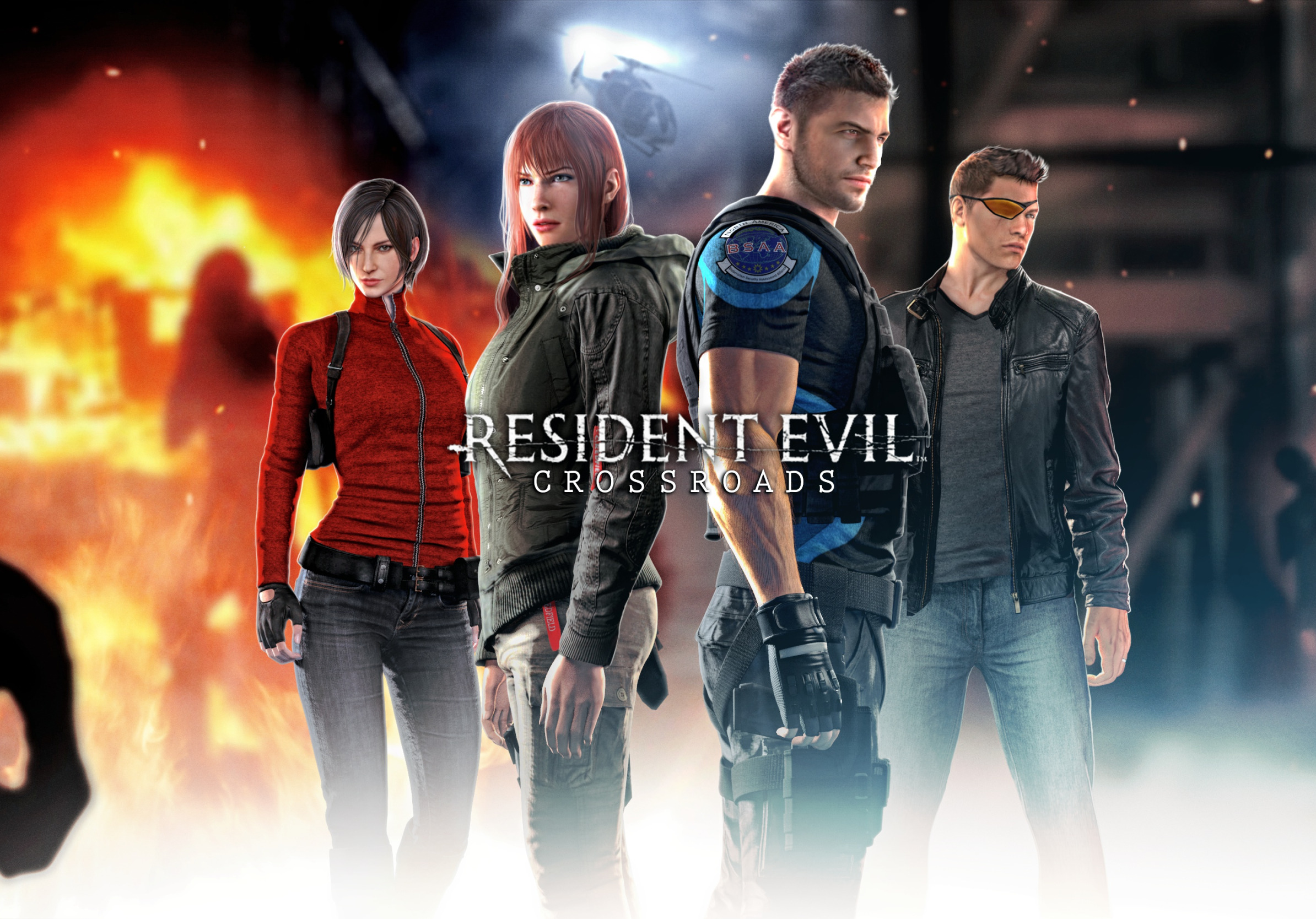 Скачать обои Resident Evil, capcom, chris redfield, piers nivans, ada wong, claire  redfield, раздел игры в разрешении 2388x1668