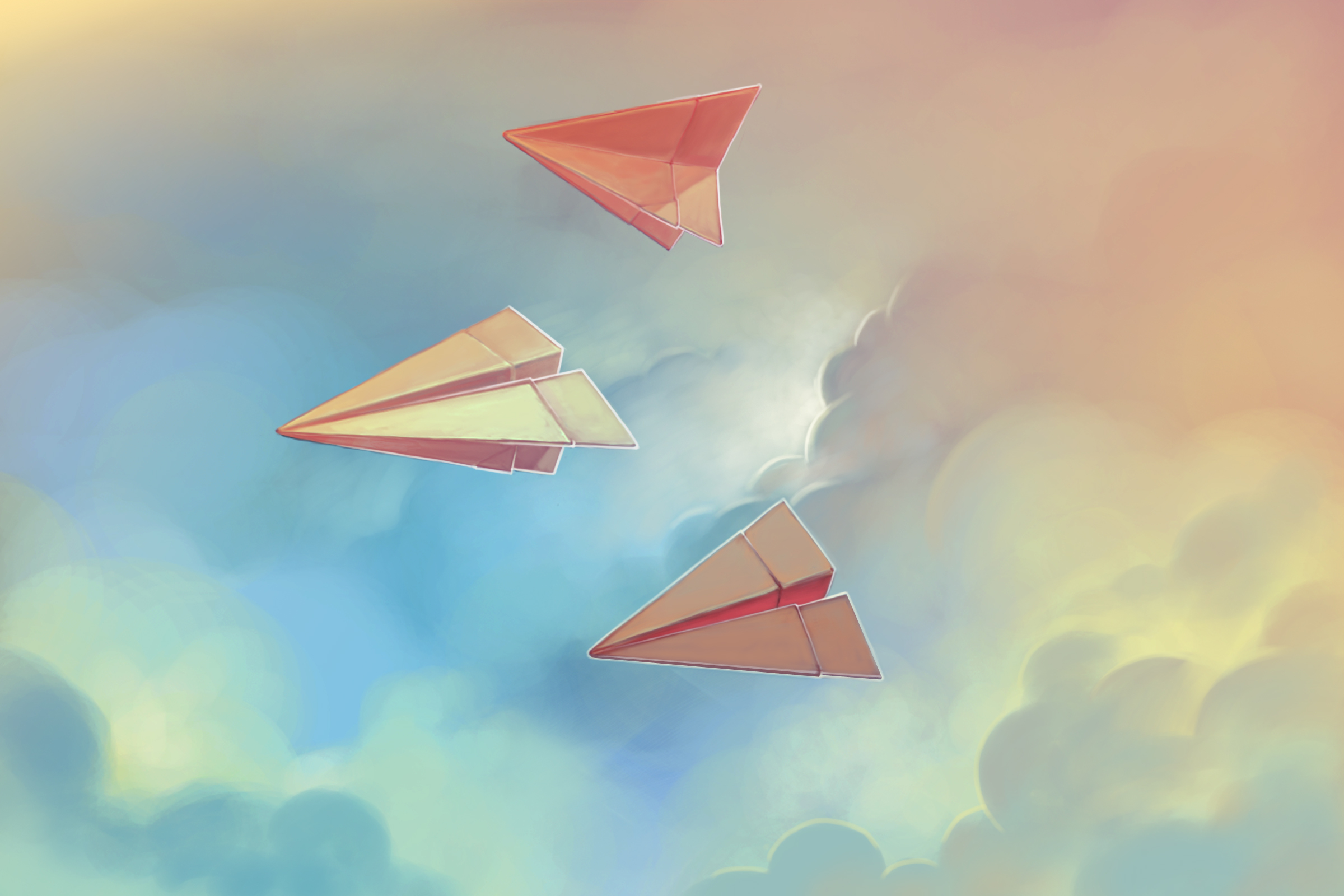 Paper planes. Бумажный самолетик. Бумажный самолетик арт. Самолётик из бумаги. Самолет в небе арт.