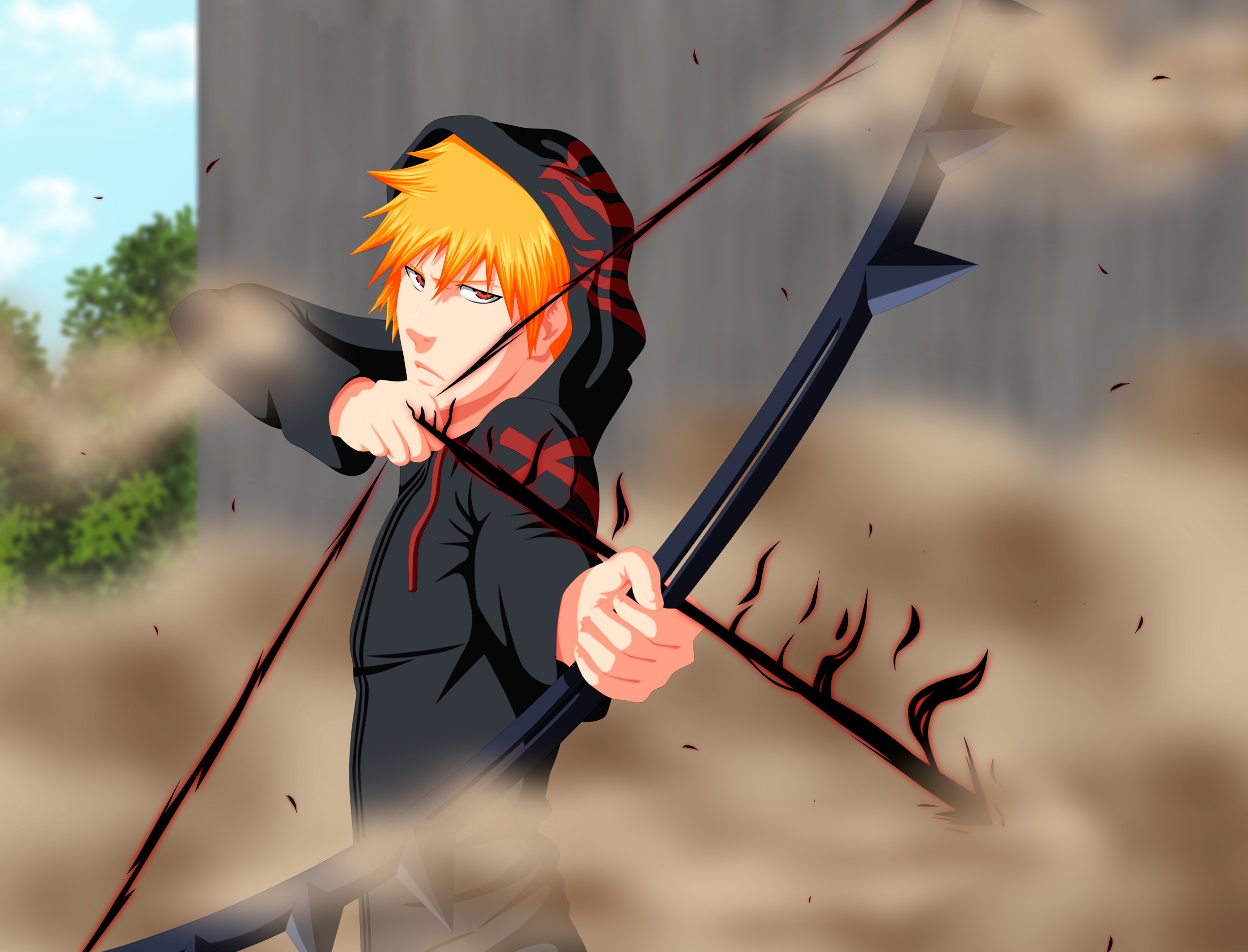 Обои wallpaper, game, bleach, anime, kurosaki ichigo, dust, boy, ichigo на  телефон и рабочий стол, раздел сёнэн, разрешение 2500x1907 - скачать