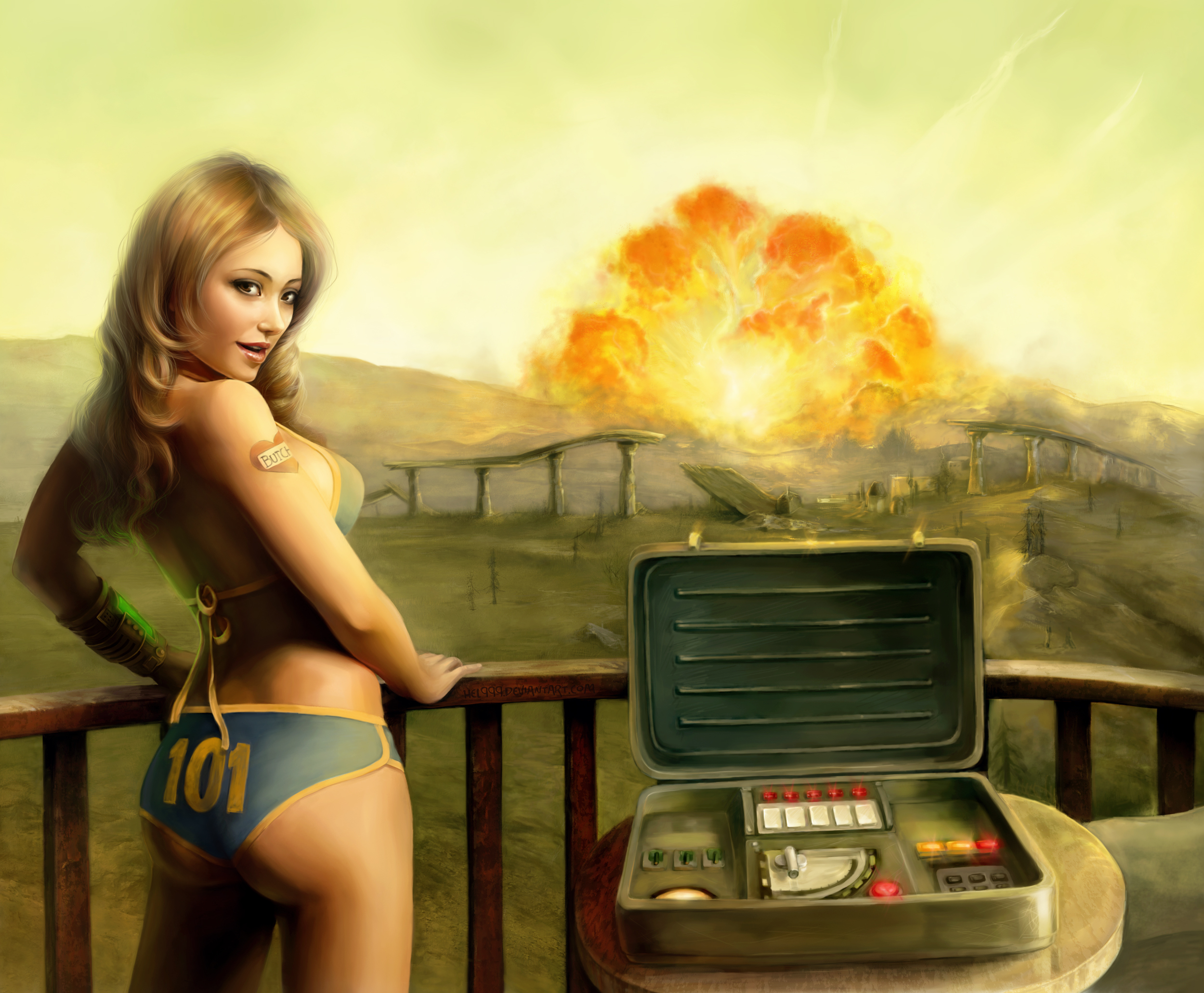 Игровой сайт пин ап fan. Fallout 3. Арт взрывы фоллаут. Ядерный взрыв фоллаут арт. Fallout 3 арт.