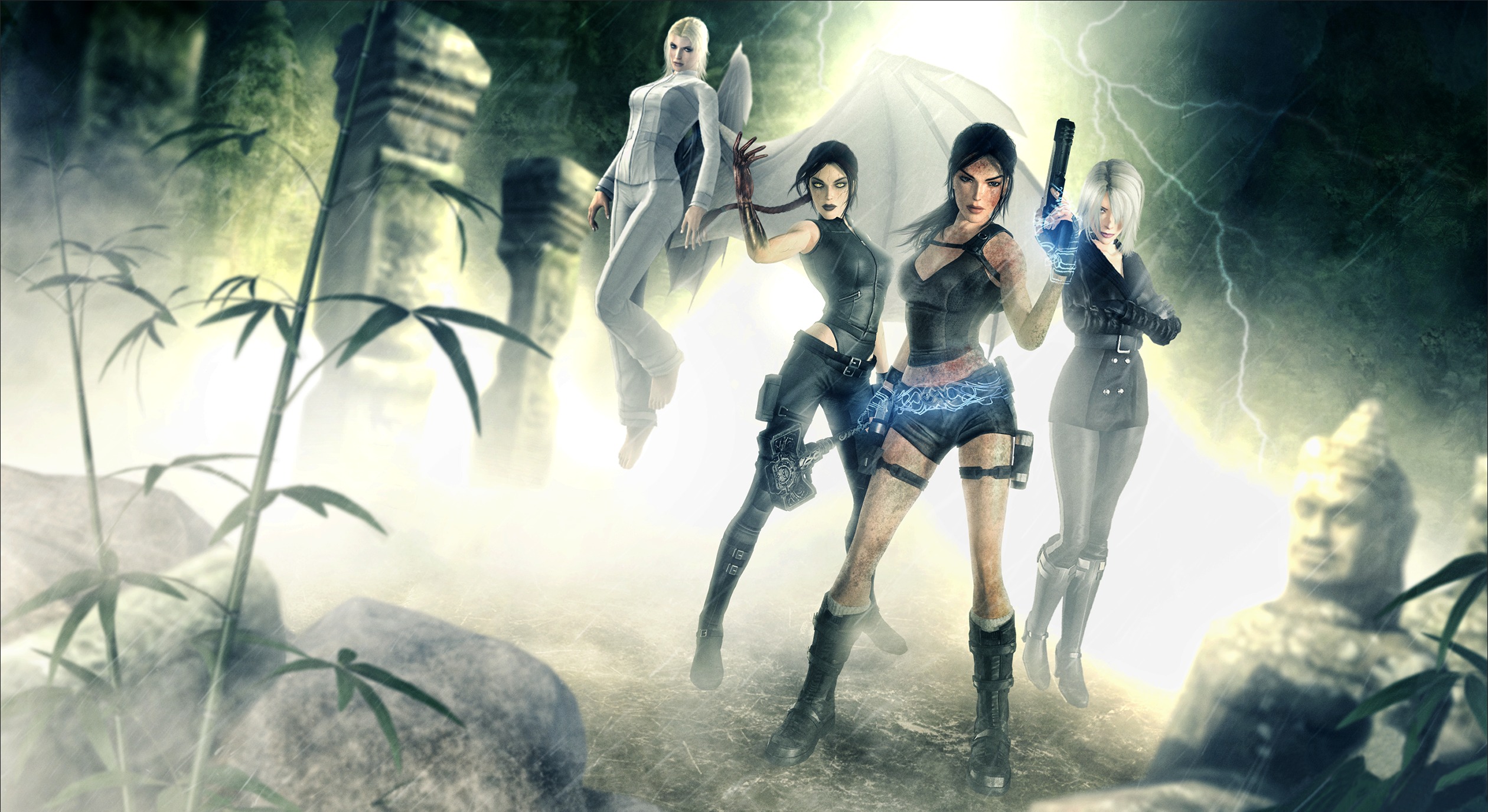 Скачать обои Lara Croft, Tomb Raider: Underworld, Amanda Evert, Jacqueline  Natla, раздел игры в разрешении 2520x1376