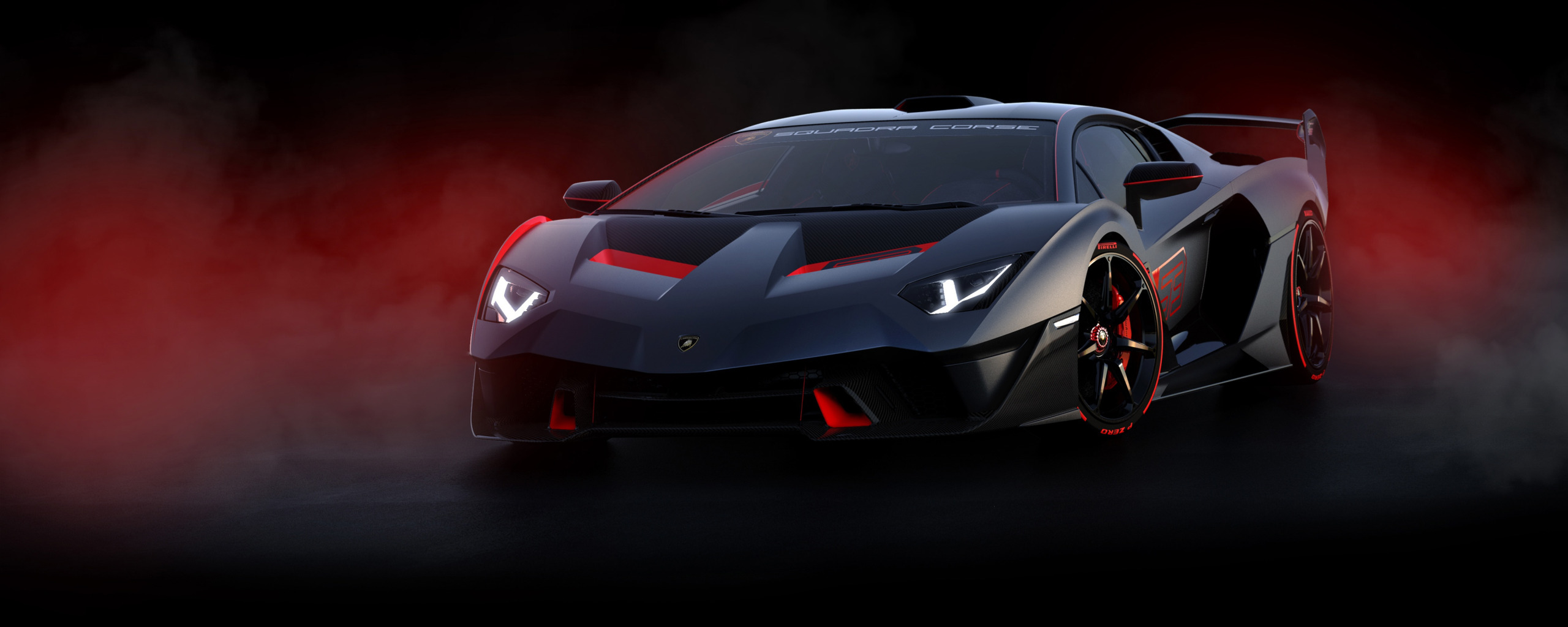 Скачать обои машина, фон, Lamborghini, Lamborghini Aventador, SC18 ALSTON  EVO, Lamborghini SC18 Alston, SC18 Alston, by Hưng Nguyễn Duy, раздел  lamborghini в разрешении 2560x1024