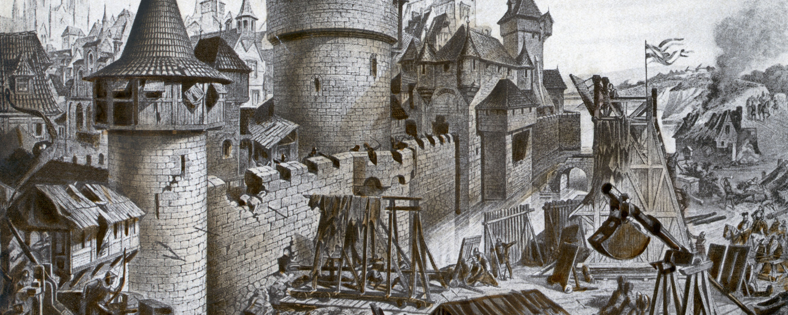 Нападение на замок. Осада Рочестерского замка 1215. Осада Лейдена в 1574. Осада Марселя 1524. Осада Феллина (1560).