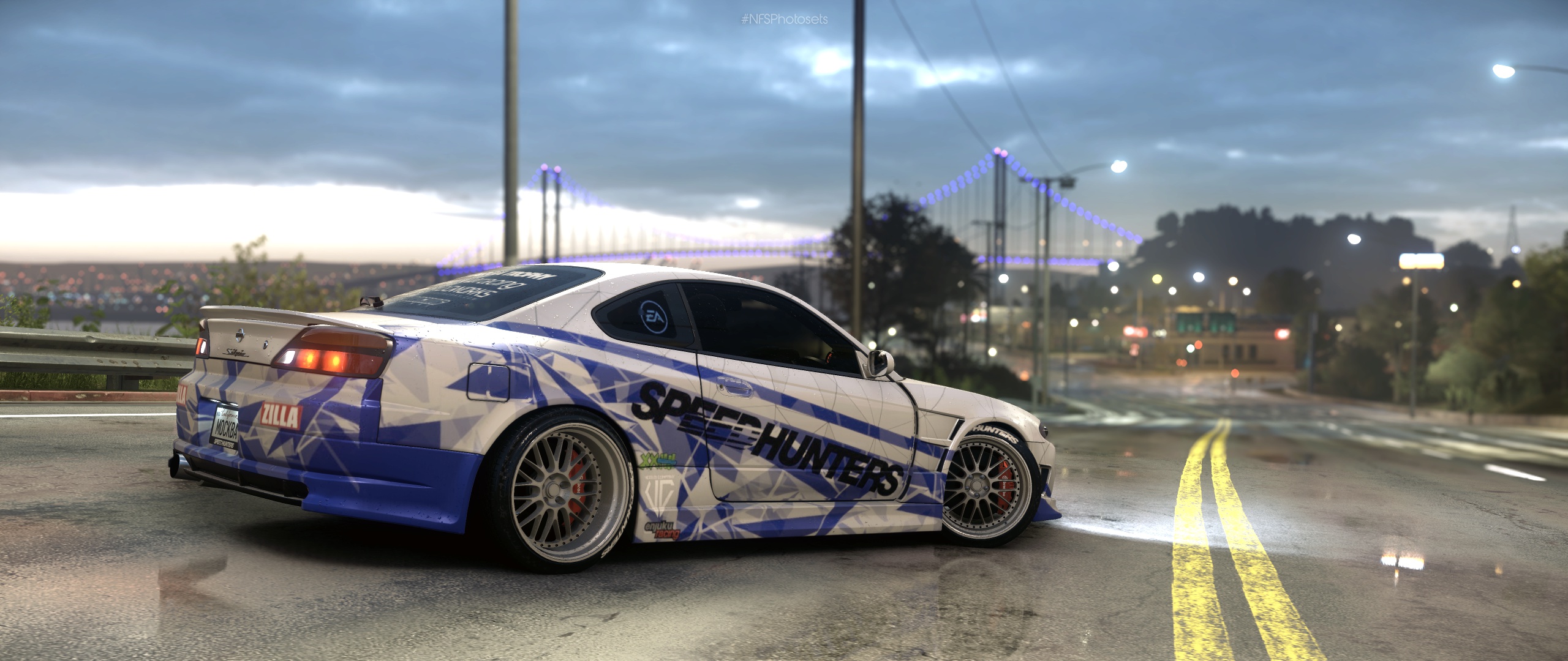 Скачать обои S15, Silvia, Nissan, NFS, JDM, NFSPhotosets, Need For Speed  2015, Nissan Silvia s15, раздел игры в разрешении 2560x1080