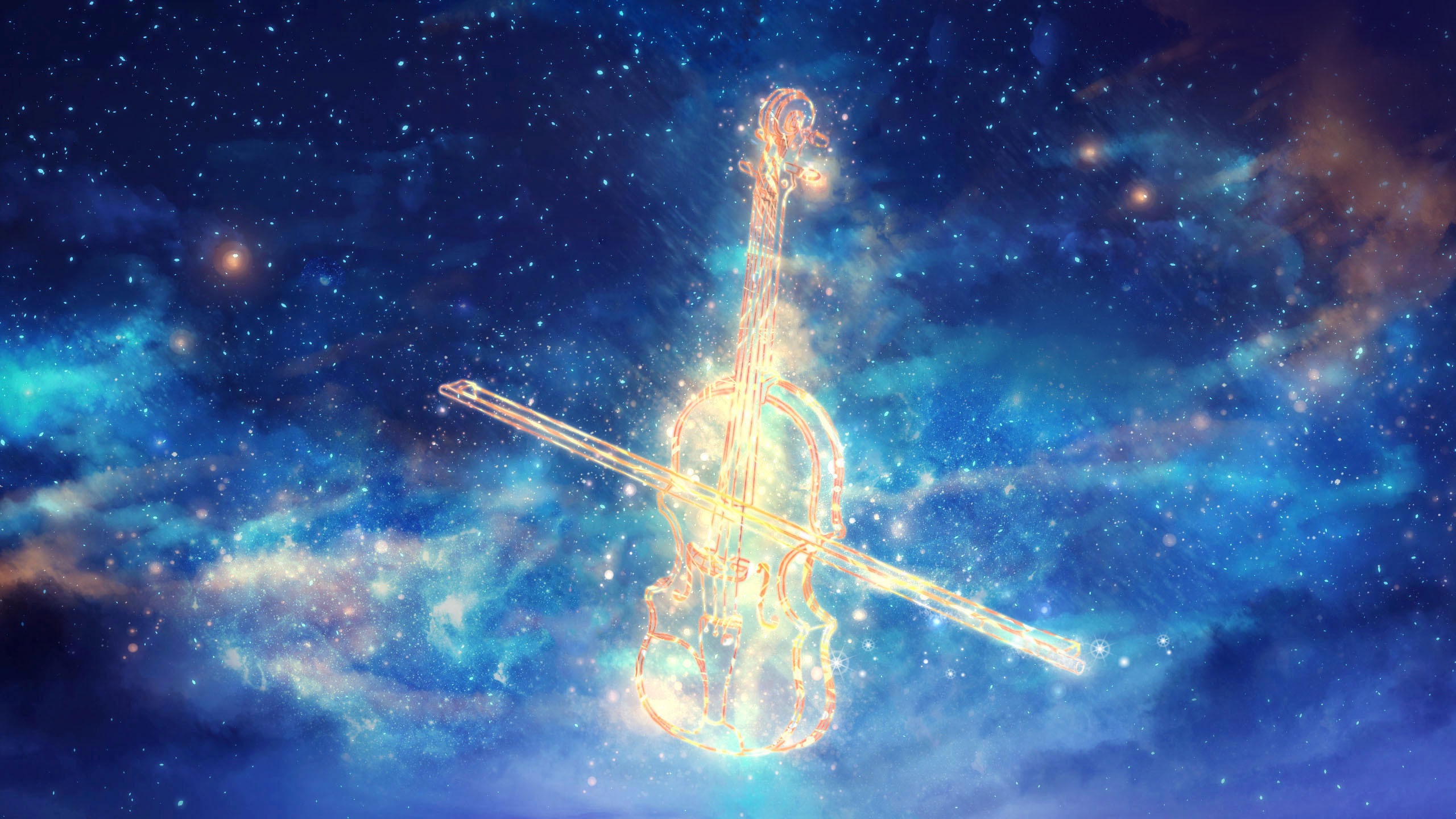 Космическая музыка веселая без слов. Композиция космос. Музыкальная Вселенная. Скрипка космос. Музыкальные инструменты в космосе.