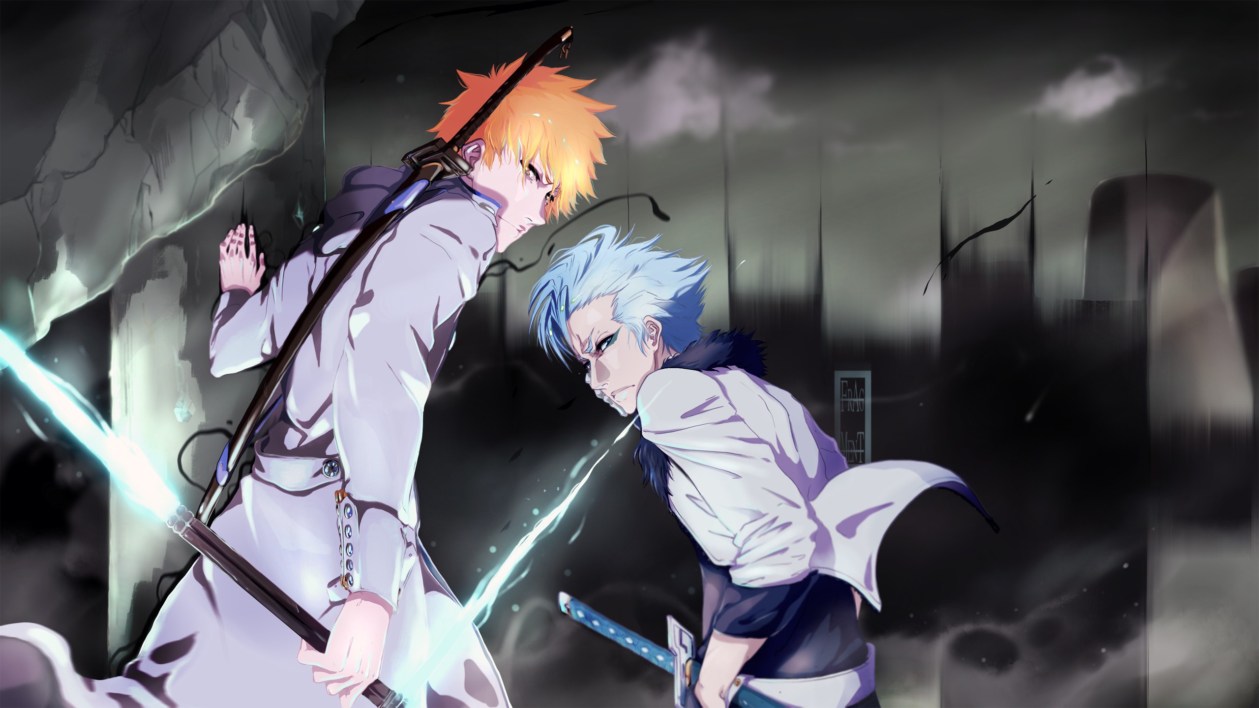 Обои sword, game, Bleach, anime, espada, captain, asian, Kurosaki Ichigo на  телефон и рабочий стол, раздел прочее, разрешение 2560x1440 - скачать