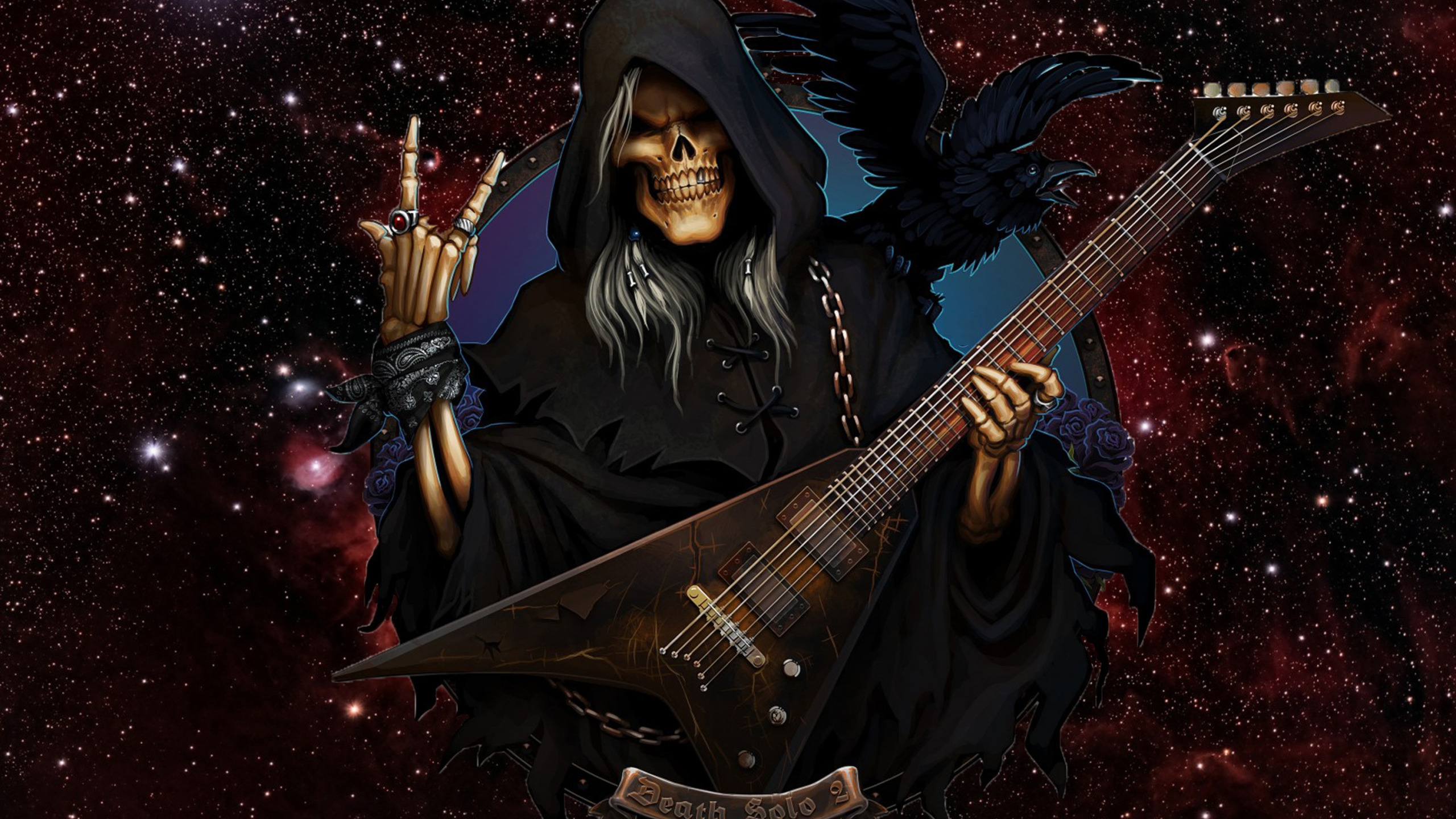 Death рок. Группа grim reaper. рок арты. скелет с гитарой. смерть с гитарой.