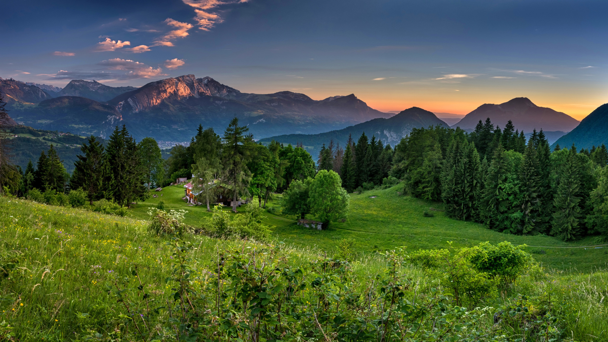 Горные пейзажи панорамные