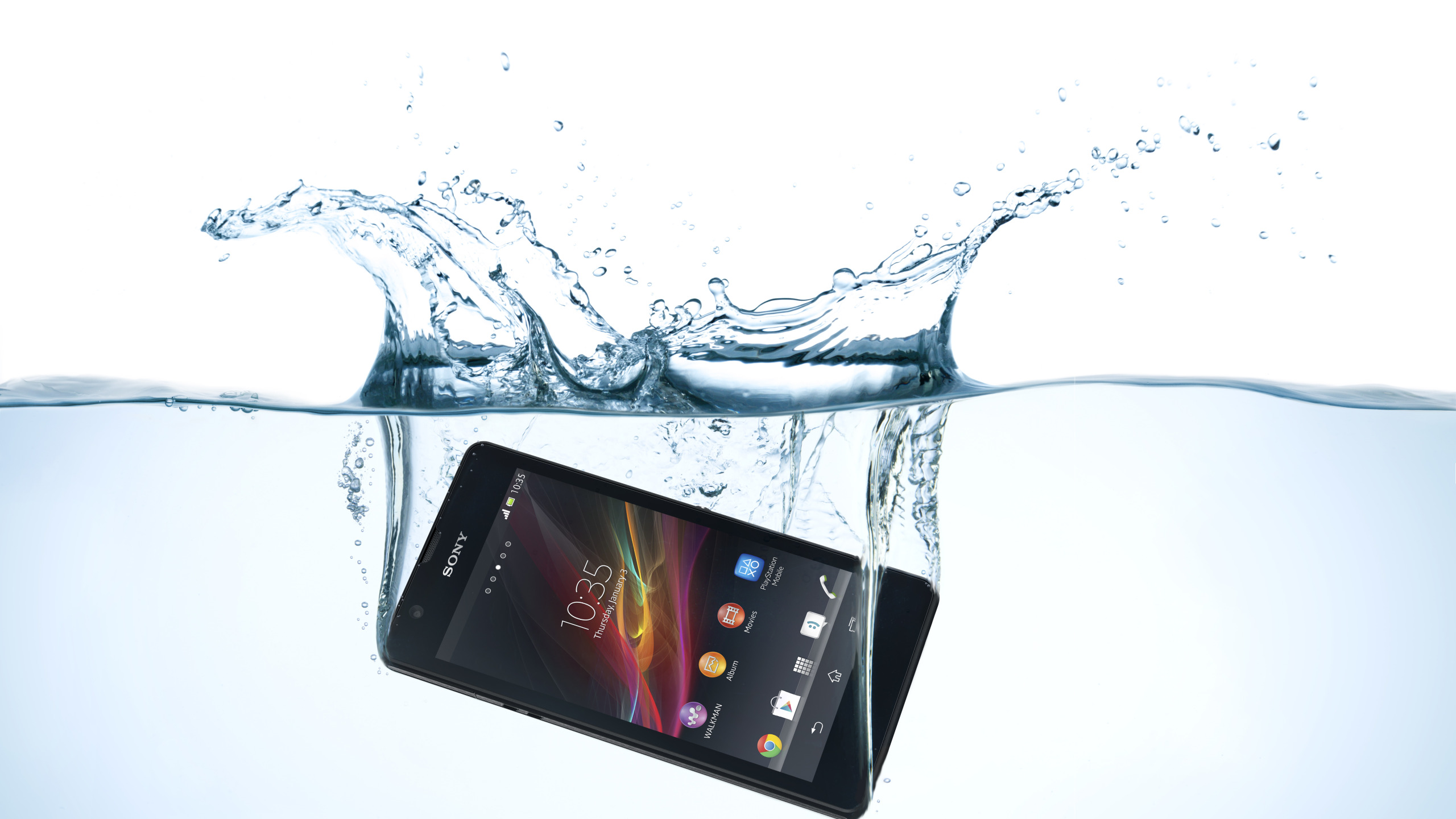 Обои sony xperia. Сони иксперия Водонепроницаемый. Смартфон. Если. Sony Xperia под водой. Телефон в воде.