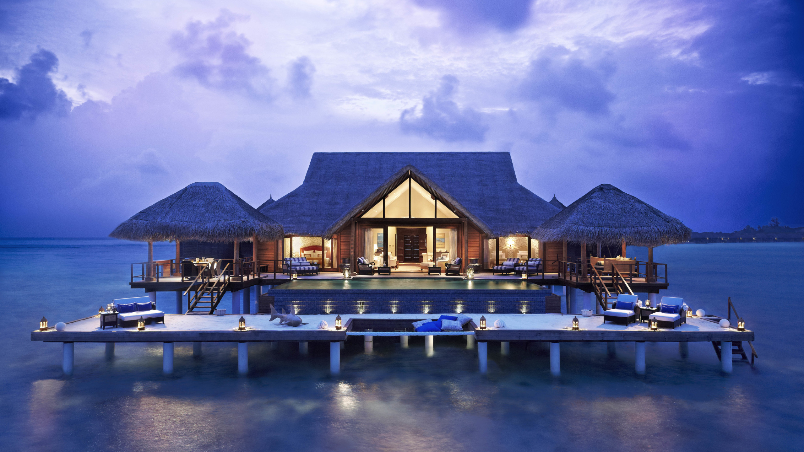 Sheraton Maldives Full Moon коттедж с бассейном