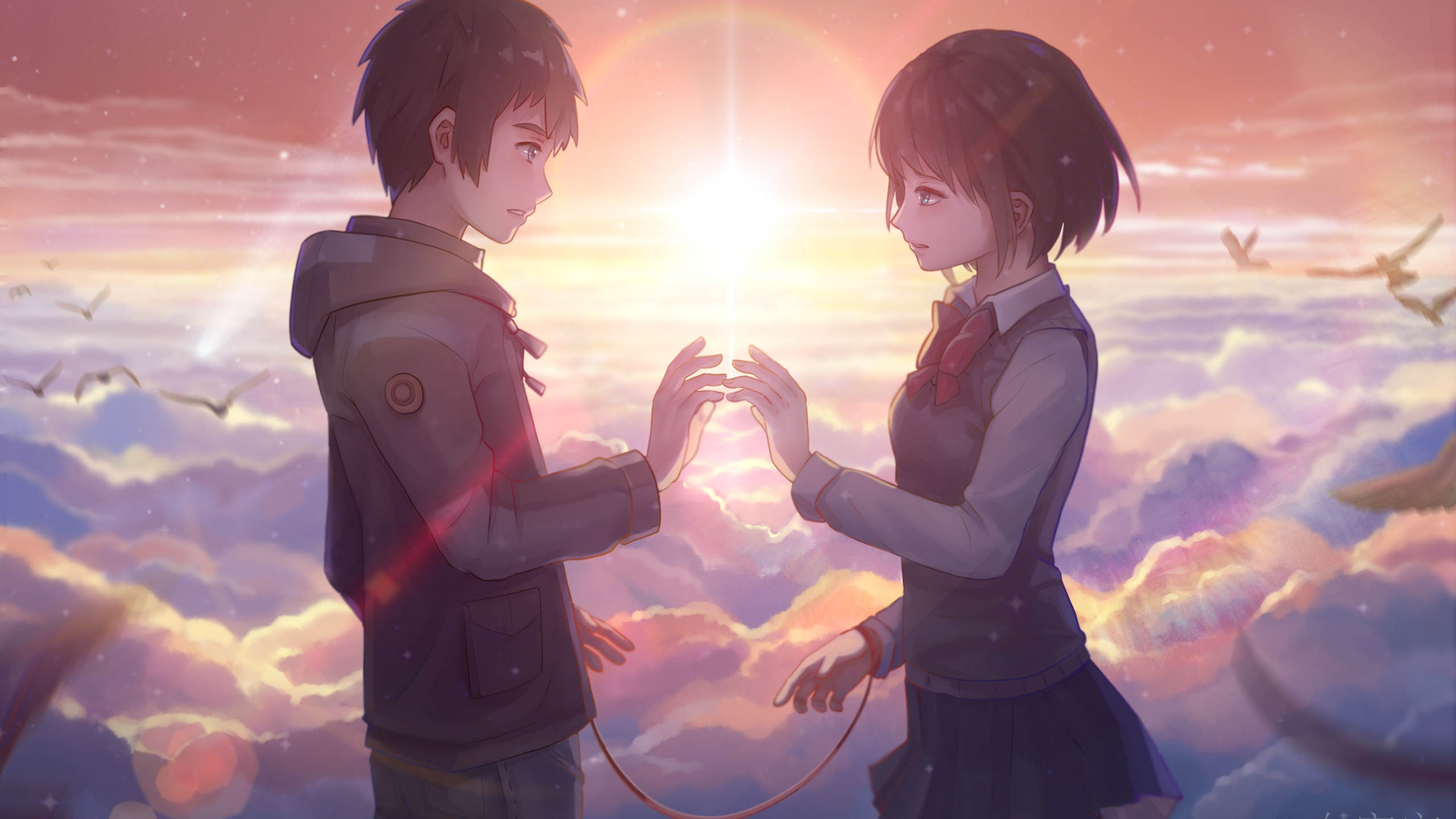 Твоё имя аниме. Твое имя аниме арт. Твоё имя / Kimi no na WA.. Аниме твое имя девушка.