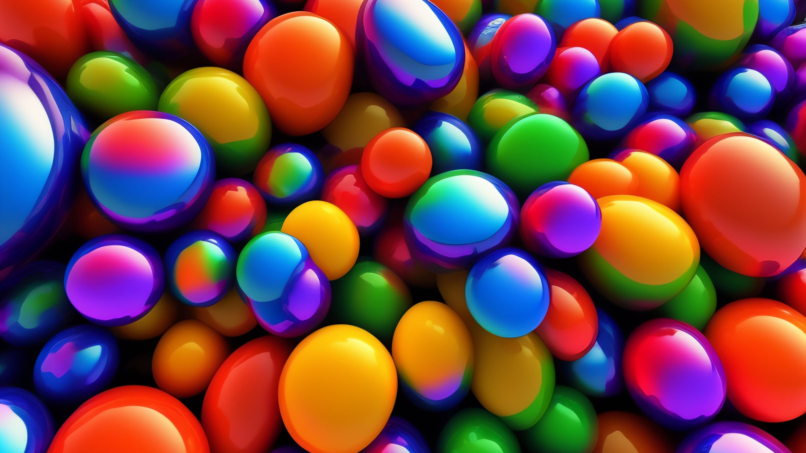 Rainbow balls