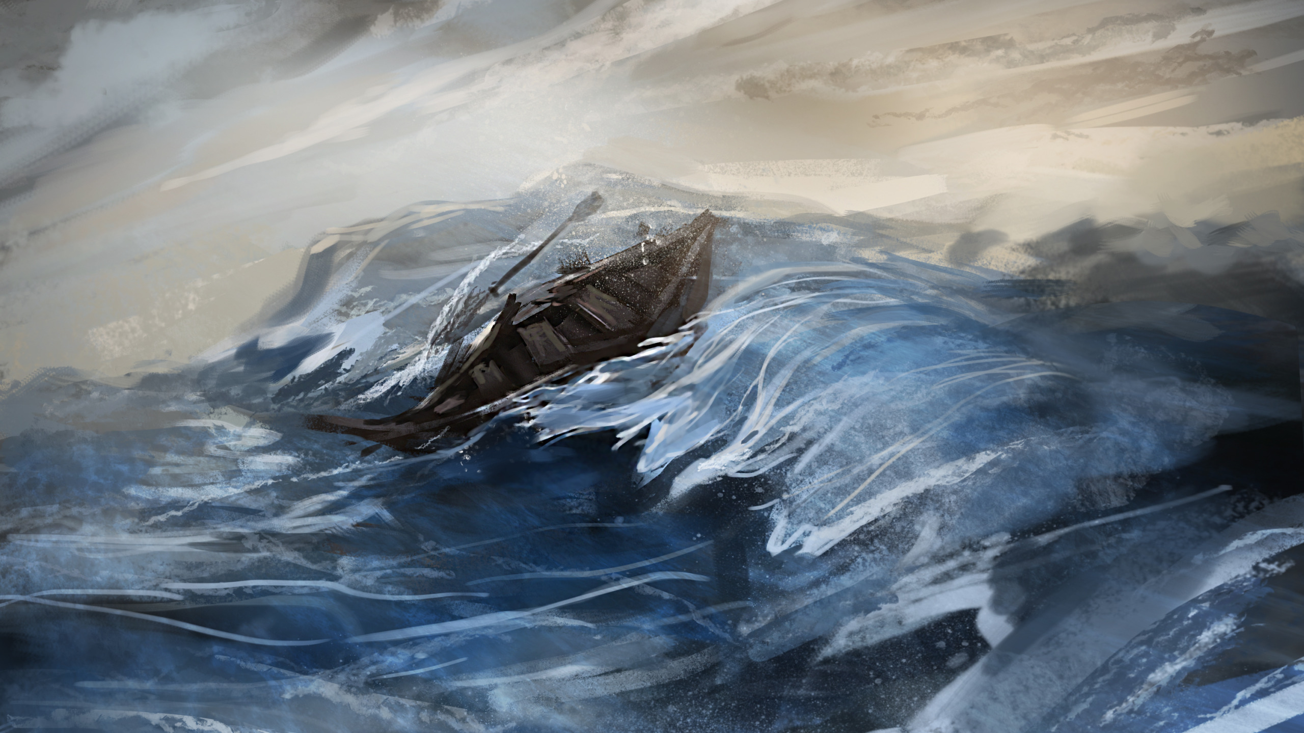 «Шторм на черном море». Ацвазовский. Буря на море. Бушующее море. Картина море. Теперь волны поднимались выше балкона море шло