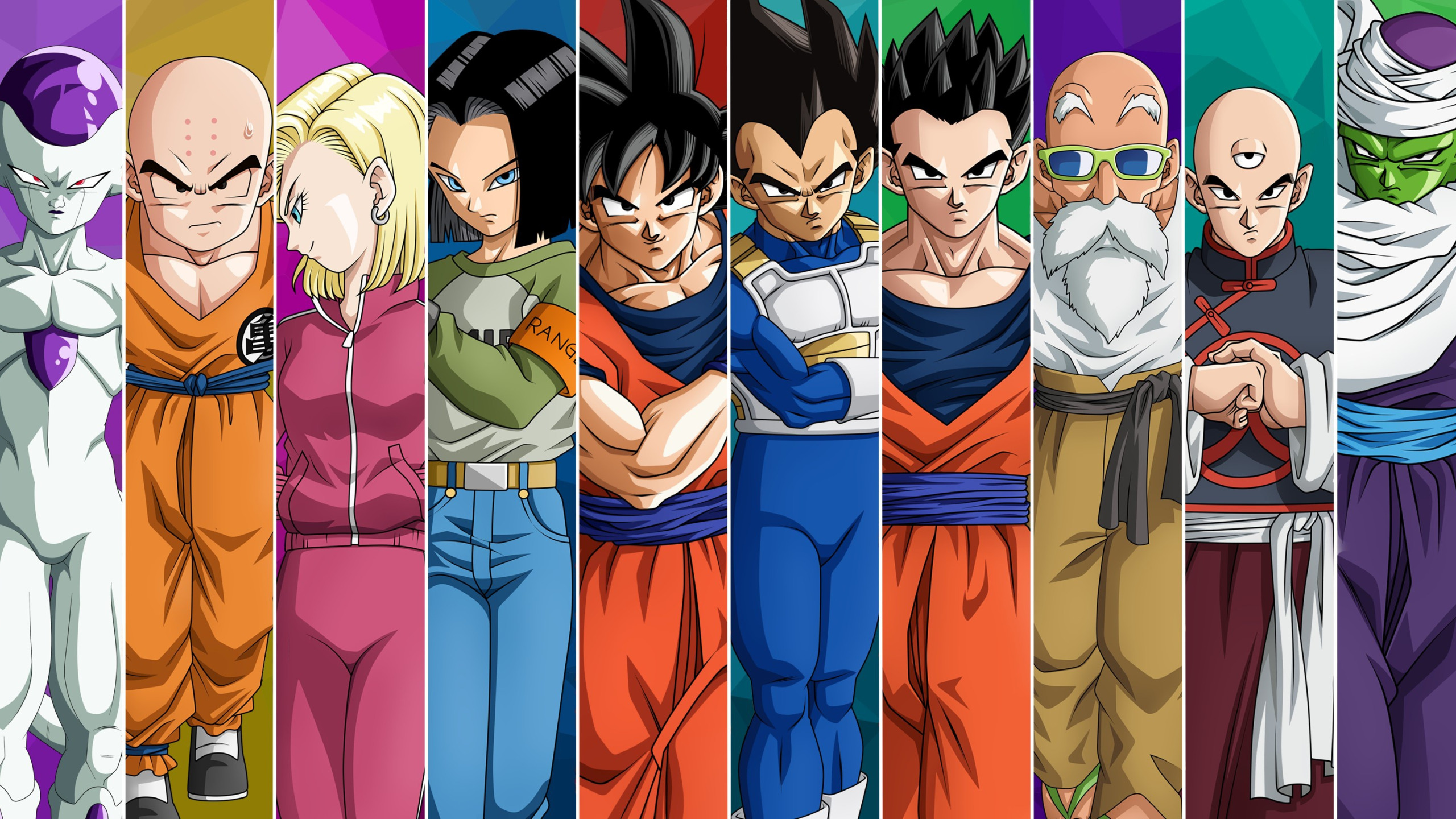 Скачать обои DBS, game, android, armor, anime, manga, sensei, Son Goku,  раздел сёнэн в разрешении 2560x1440