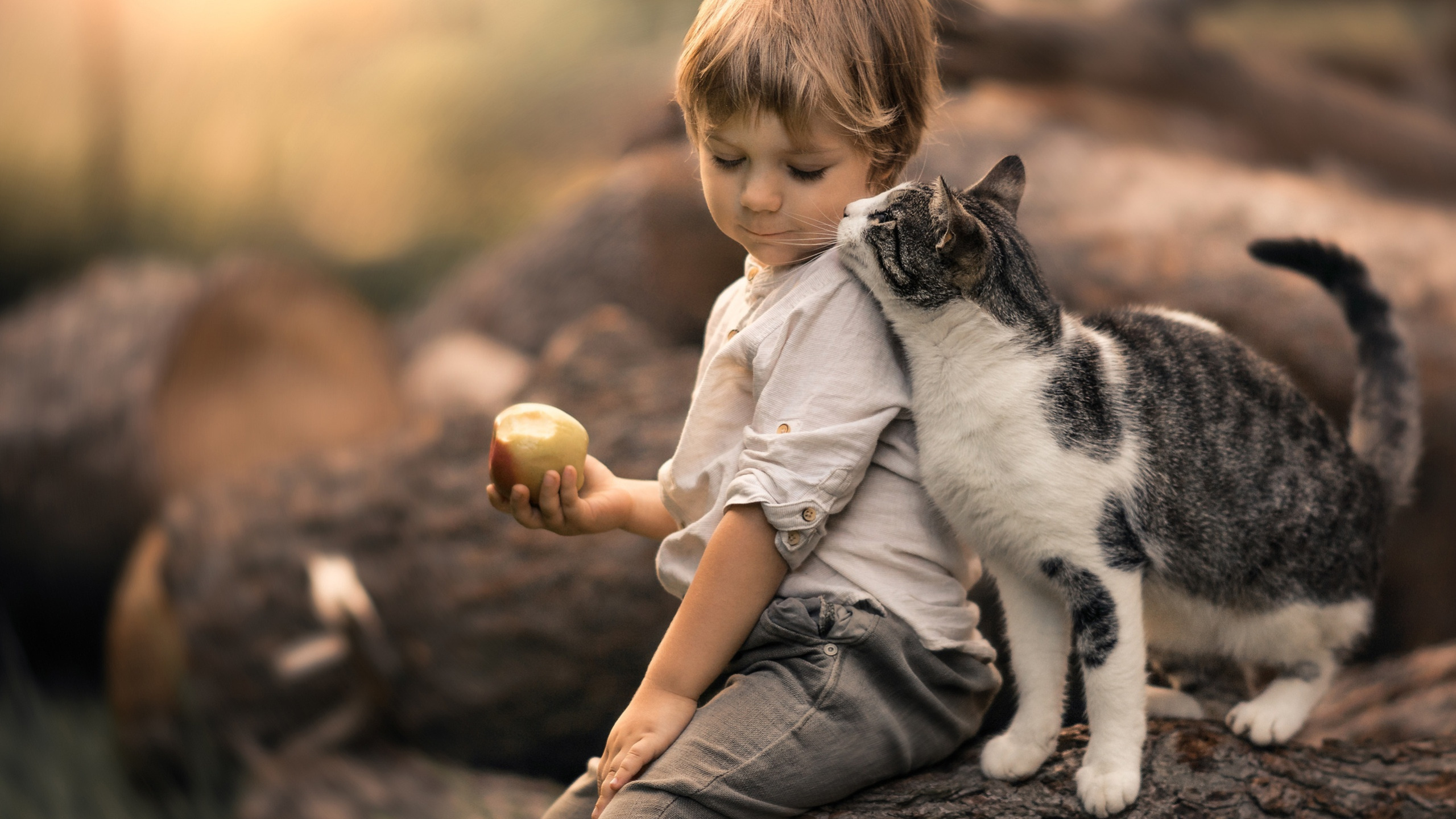 Животные друзья детей. Для детей. Животные. Кошка для детей. Домашние животные и человек. Дети с животными.