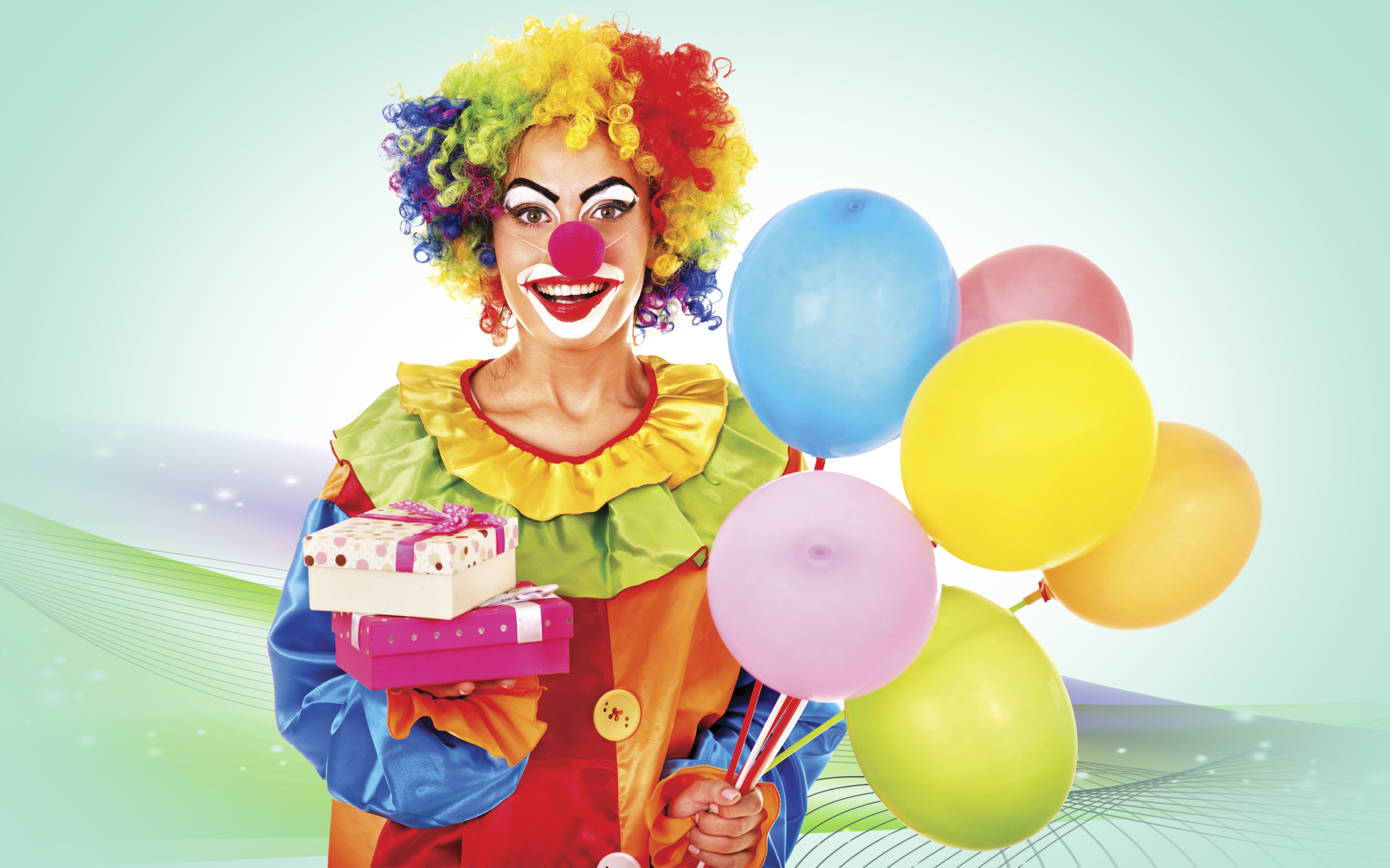 Женский день веселый праздник. Праздник клоунов. Весёлые клоуны. Детский клоун на день рождения. Клоун на детском празднике.
